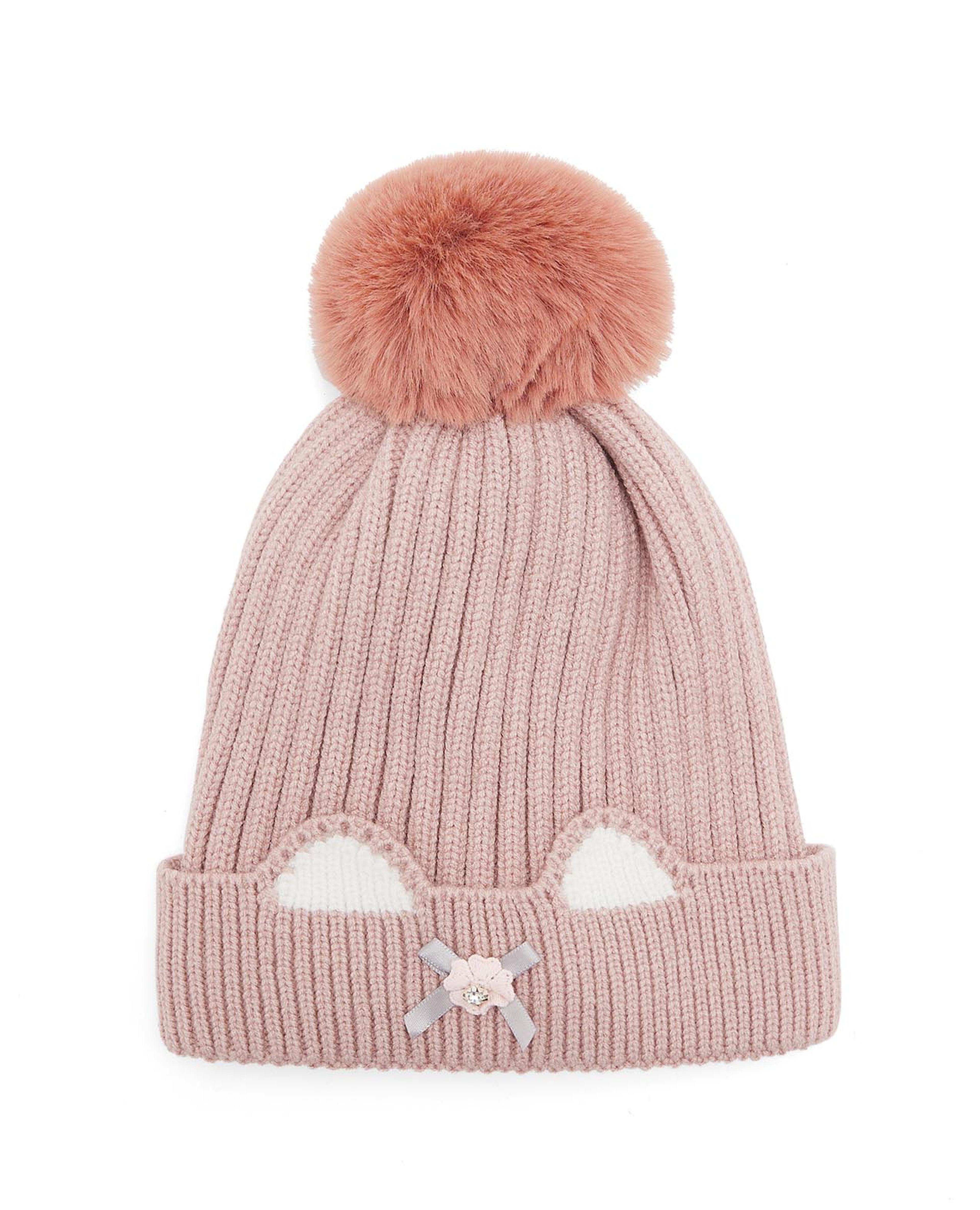 Knitted Beanie with Pom-Pom