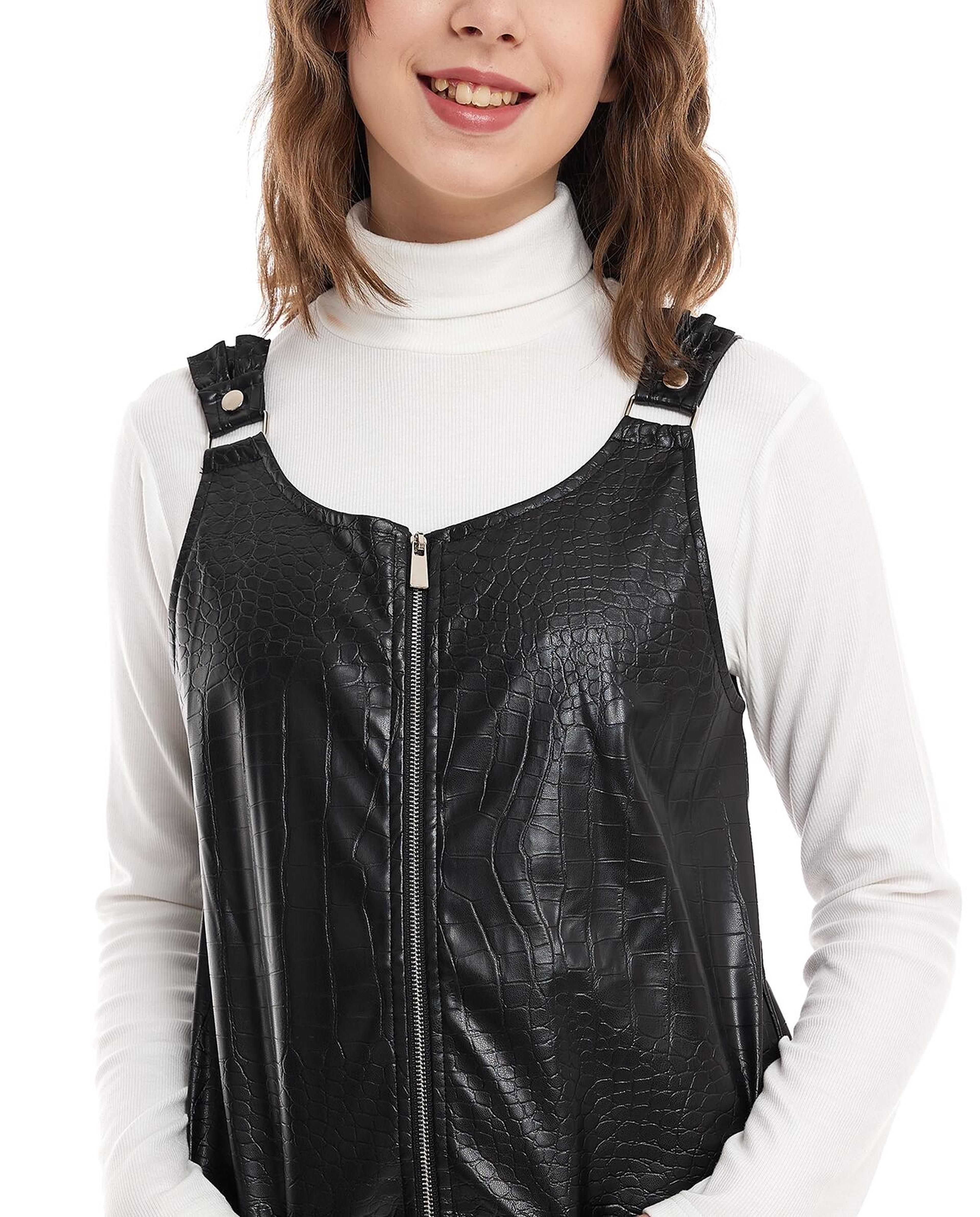 Solid Top and Salopet Dress Set