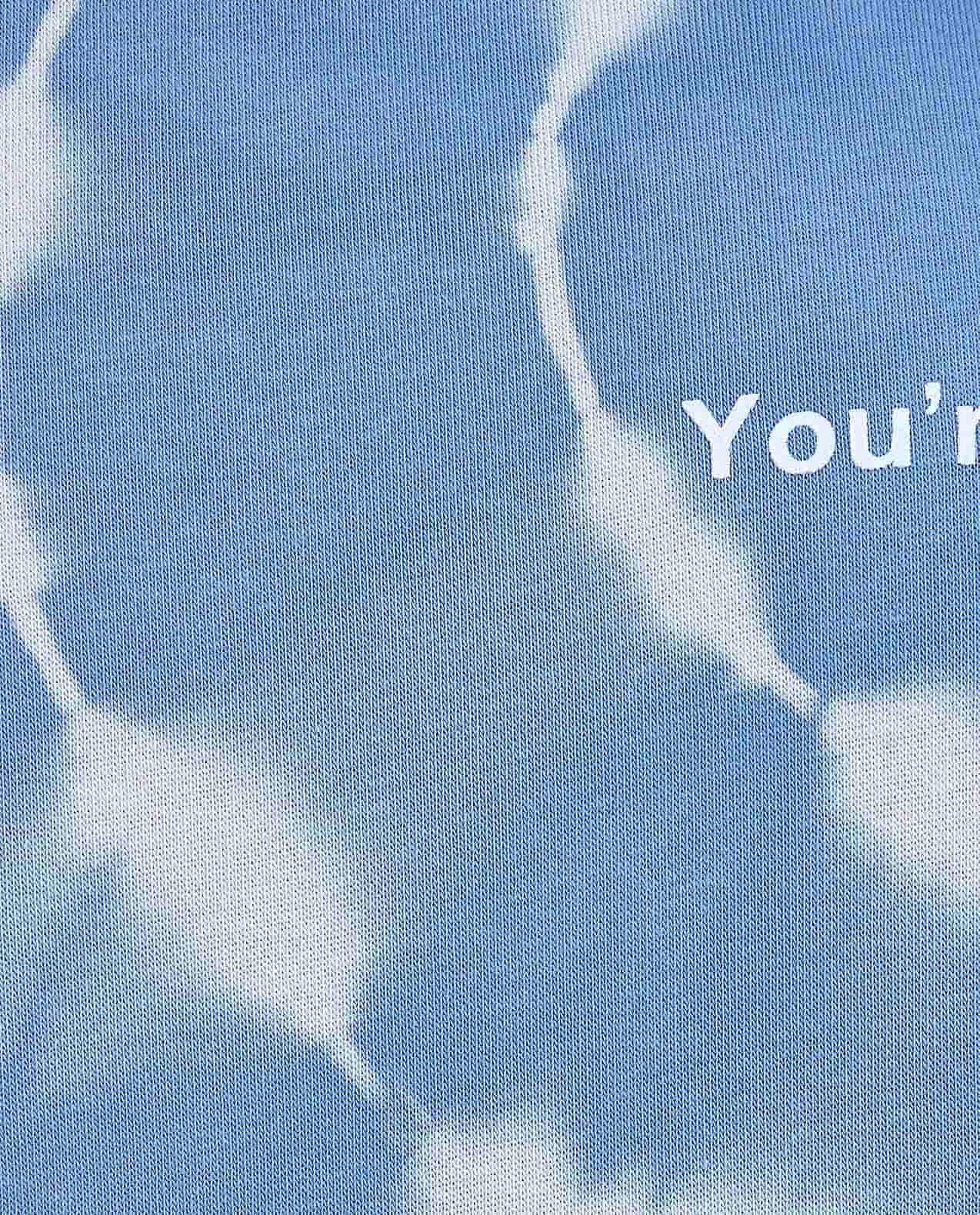 Tie-Dye Sweatshirt with Crew Neck and Long Sleeves