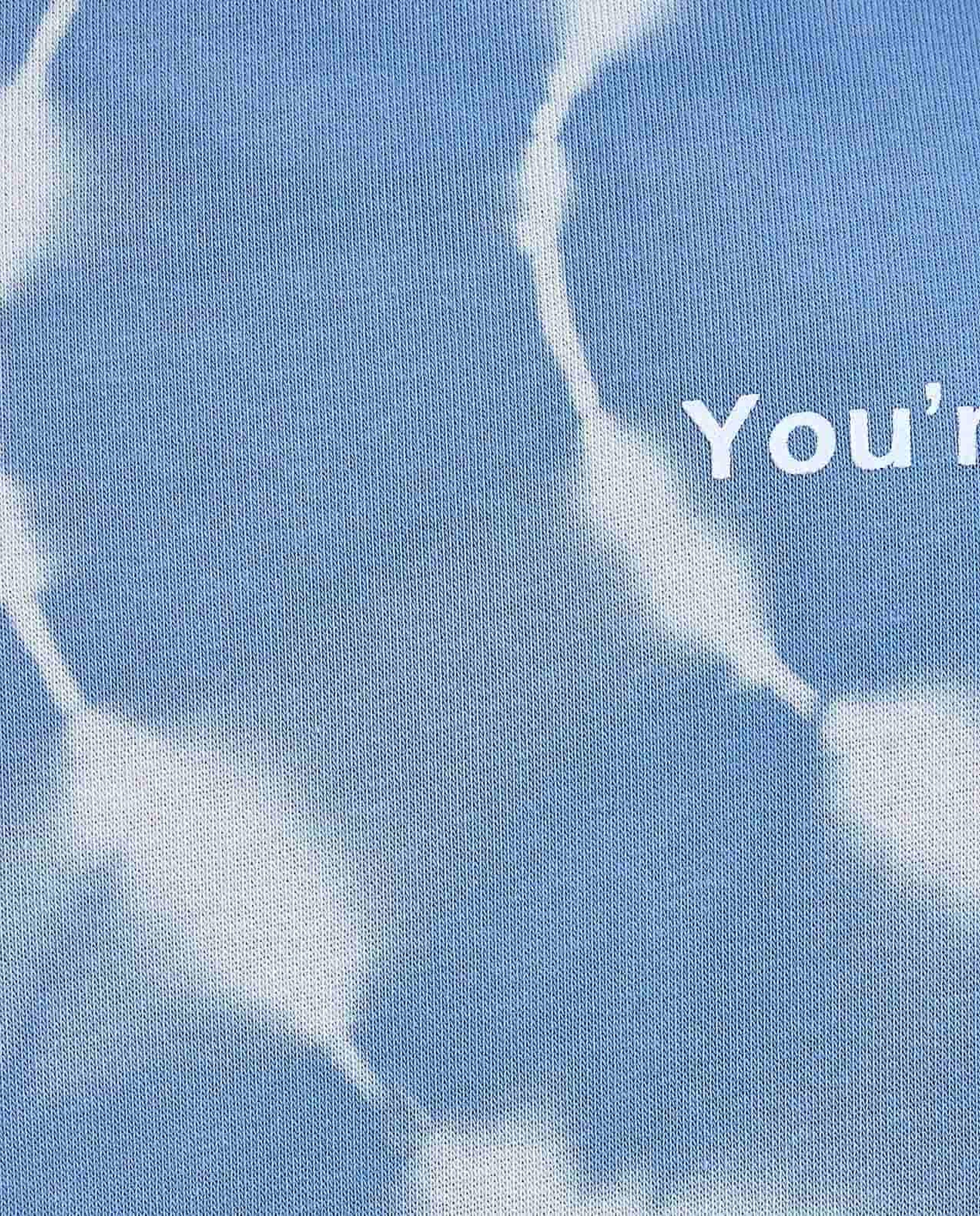 Tie-Dye Sweatshirt with Crew Neck and Long Sleeves