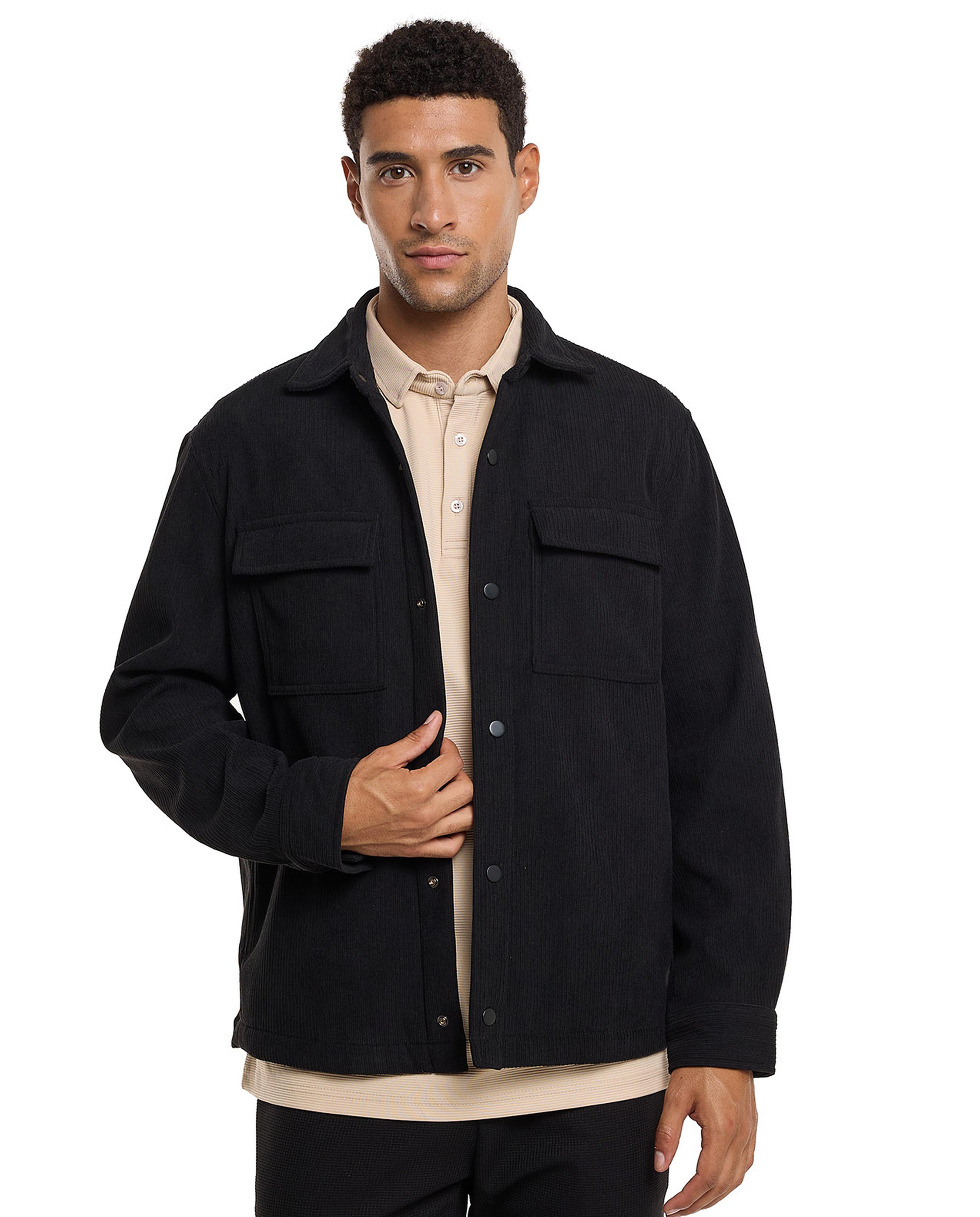 جاكيت بقفل كبس