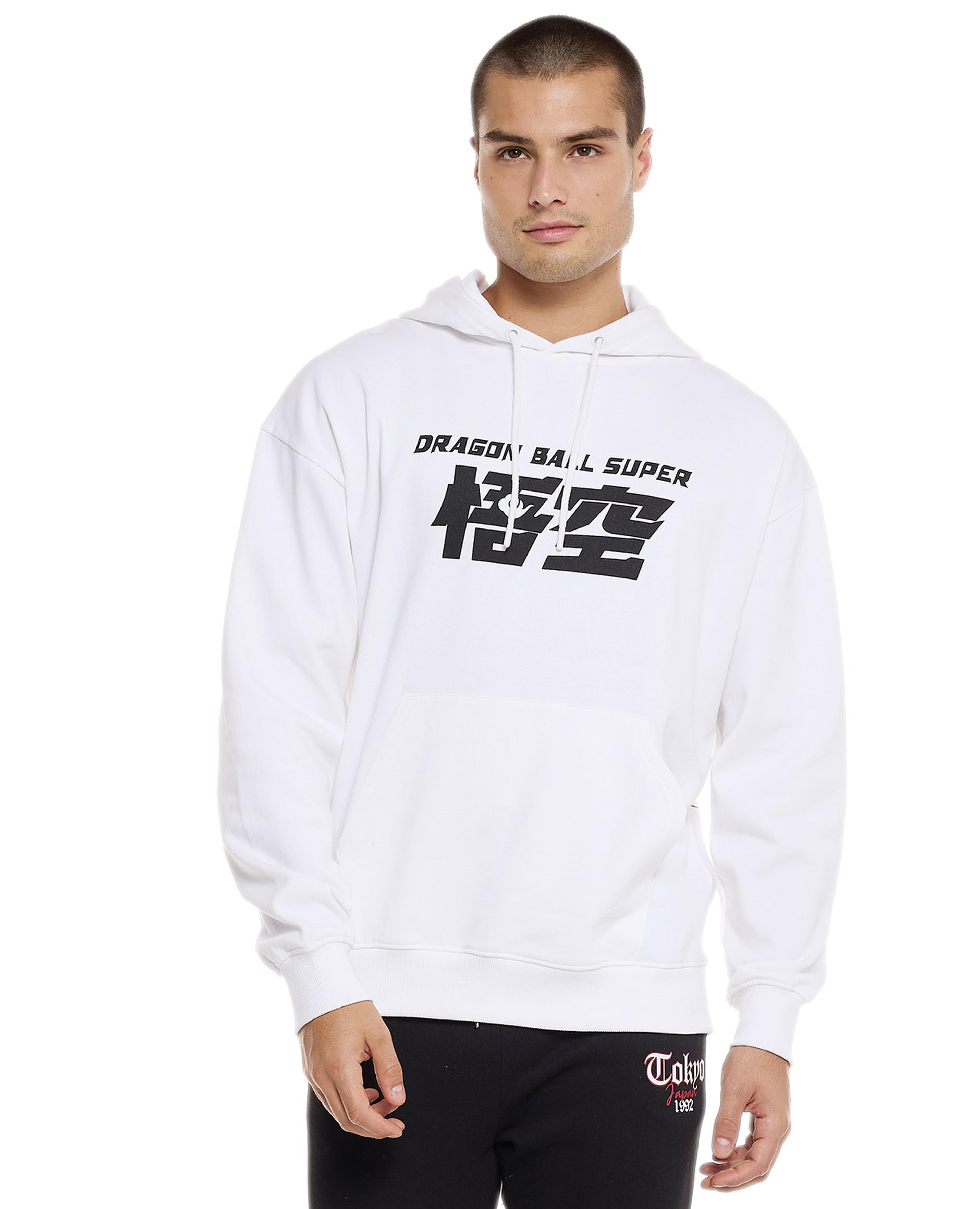 Printed Hoodie with Long Sleeves