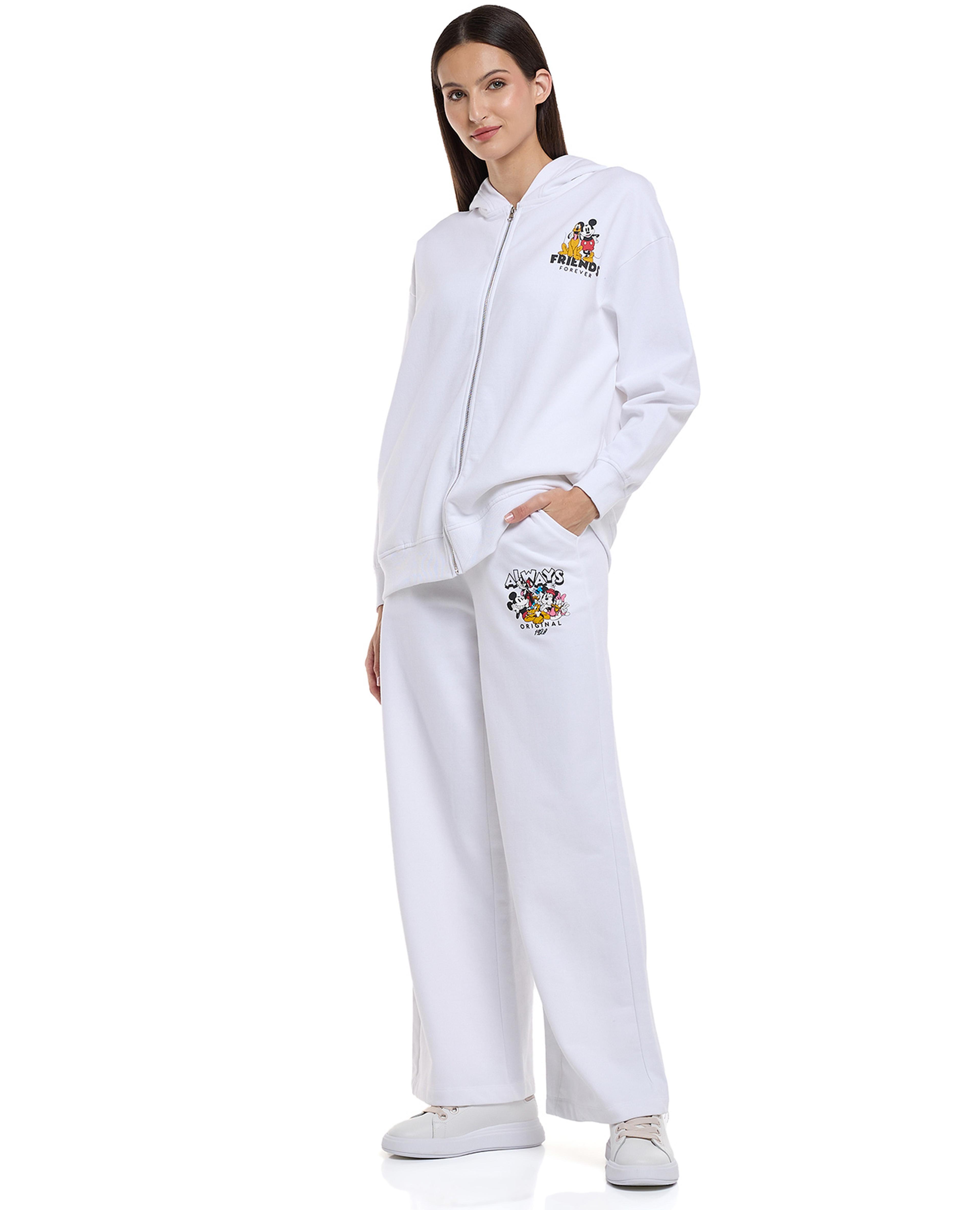 بنطال رياضي بطبعة ميكي ماوس وخصر مطاطي