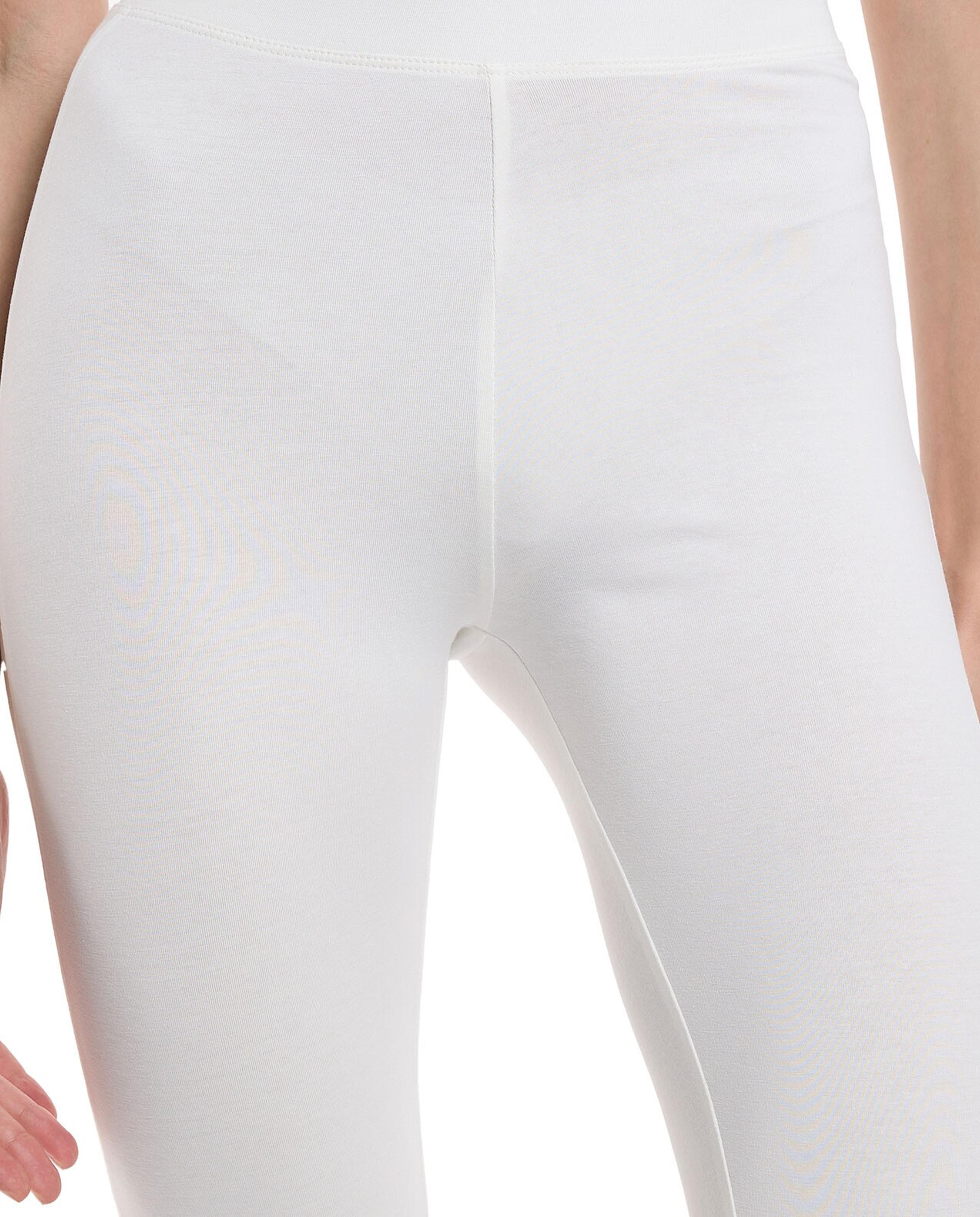 ليقنز سادة بطول 3/4 وخصر مطاطي