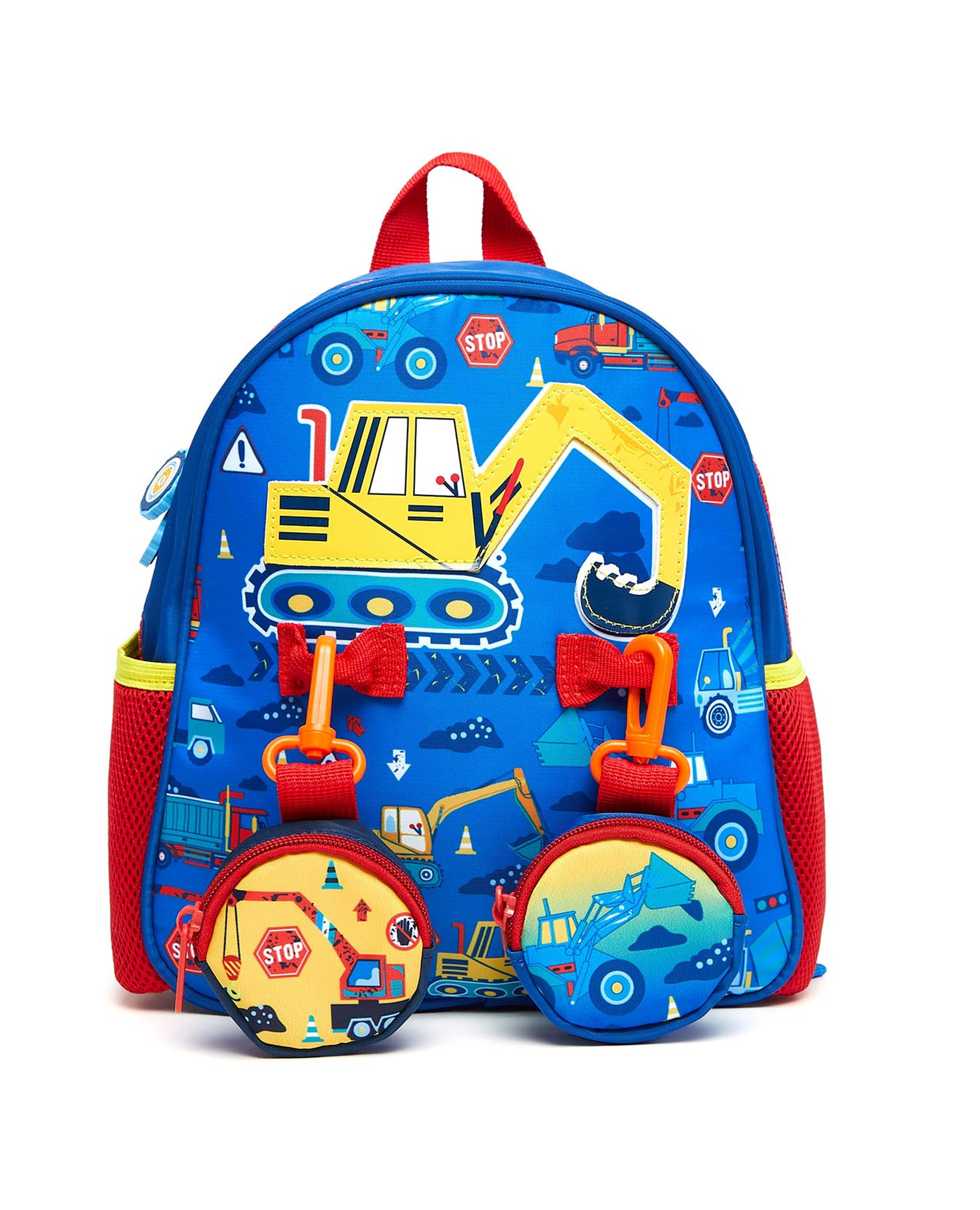 Printed Backpack with Coin Purse