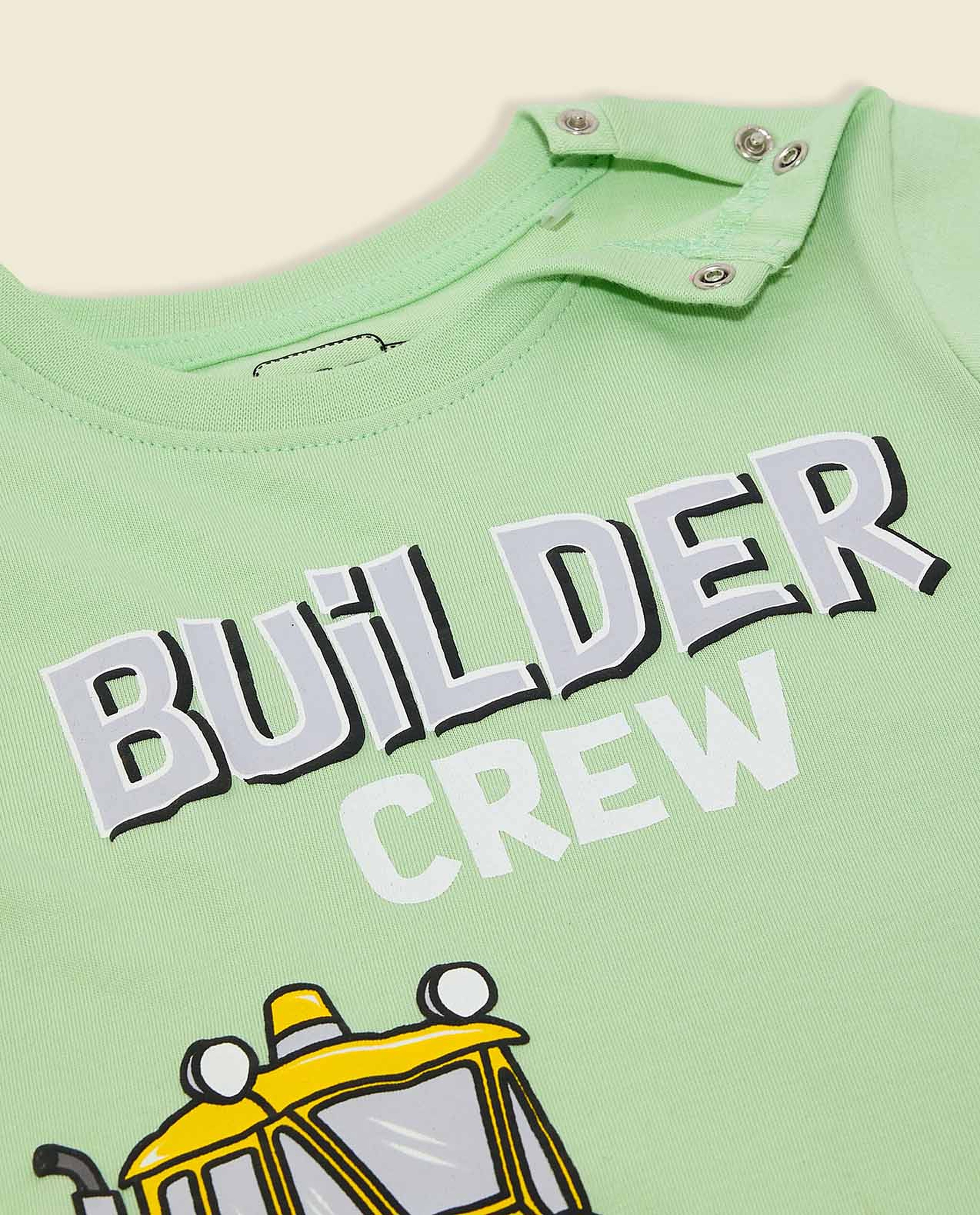 Graphic Print T-Shirt with Crew Neck and Short Sleeves