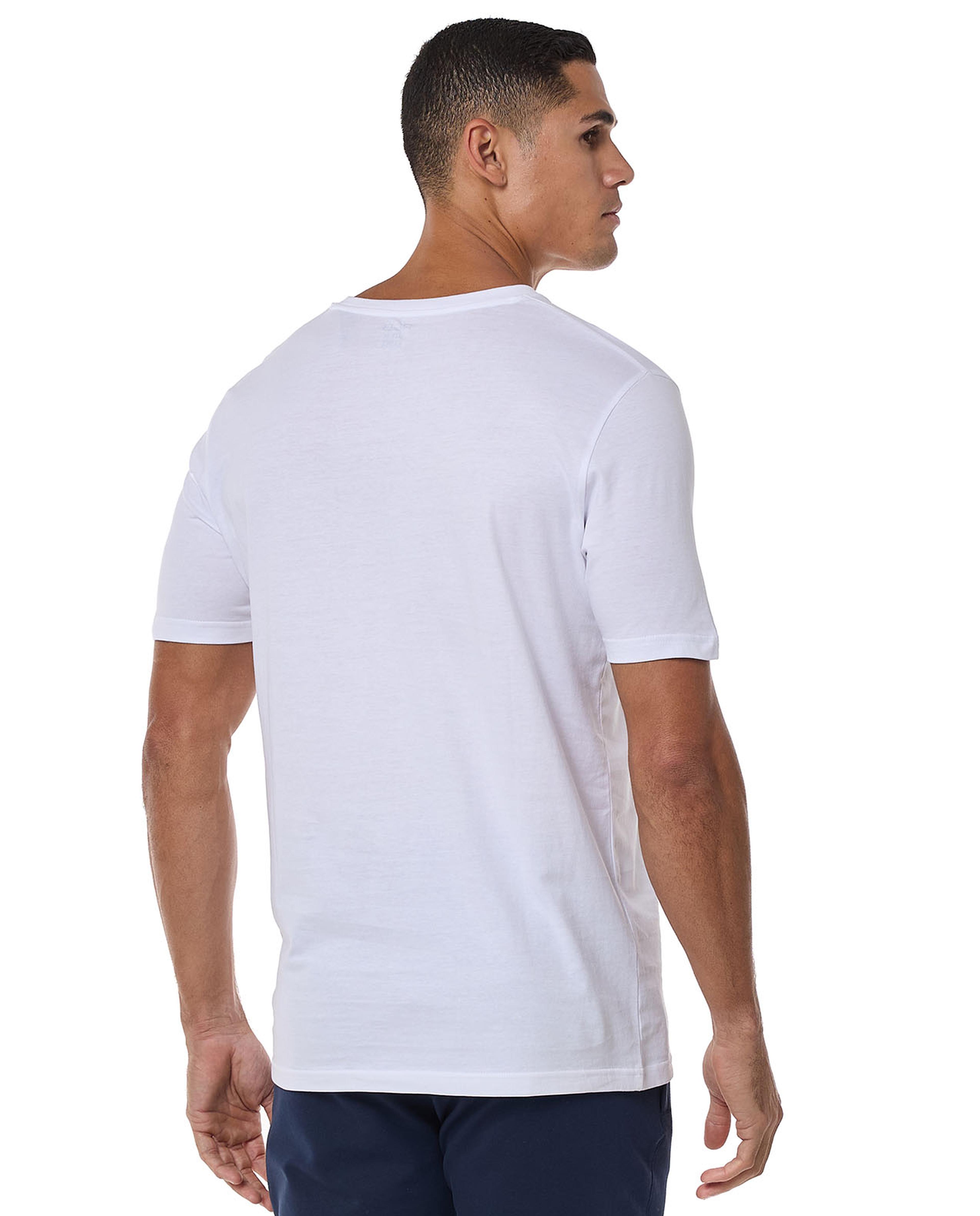 Solid T-Shirt With V-Neck And Short Sleeves