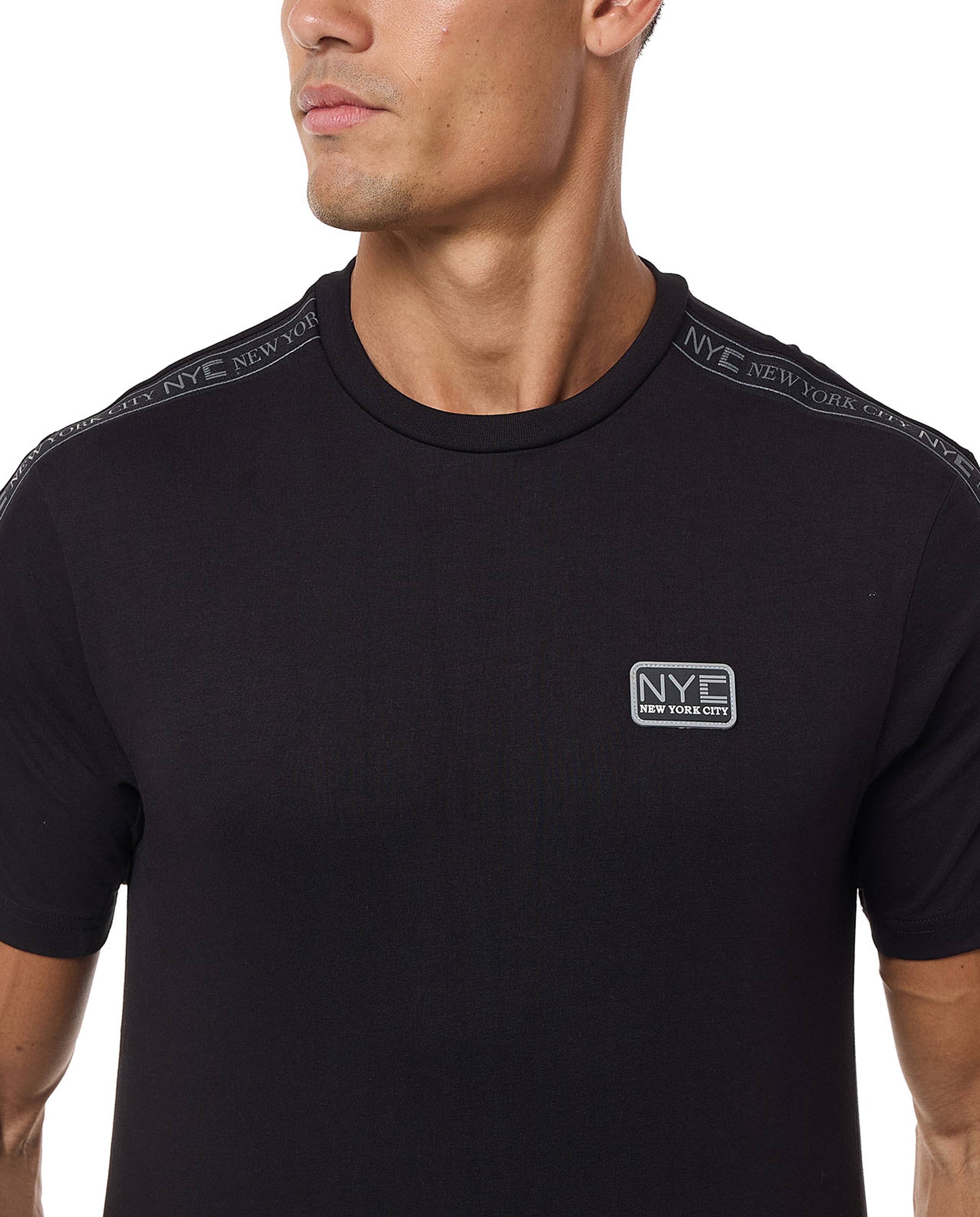 Printed Detail T-Shirt With Crew Neck And Short Sleeves