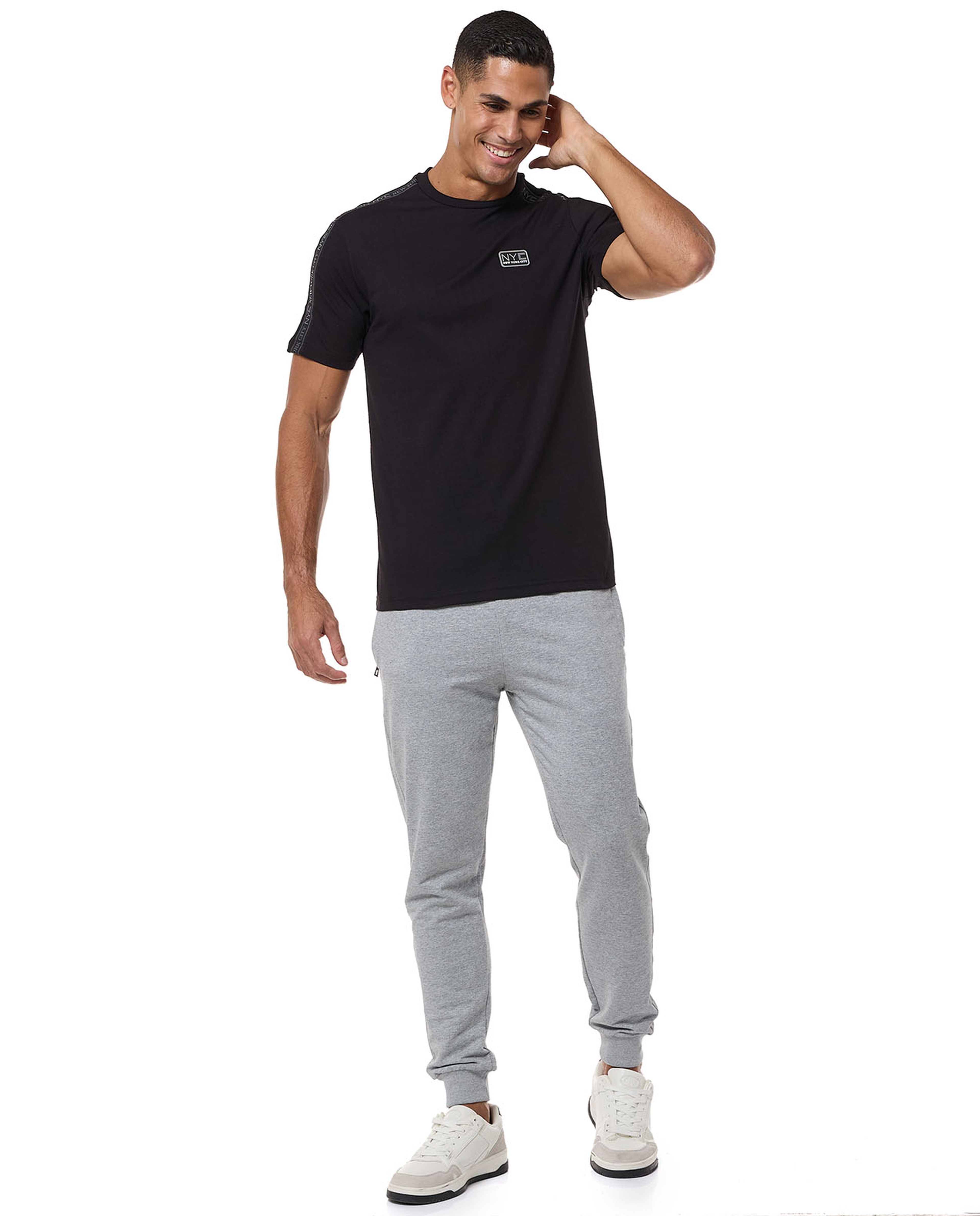 Printed Detail T-Shirt With Crew Neck And Short Sleeves