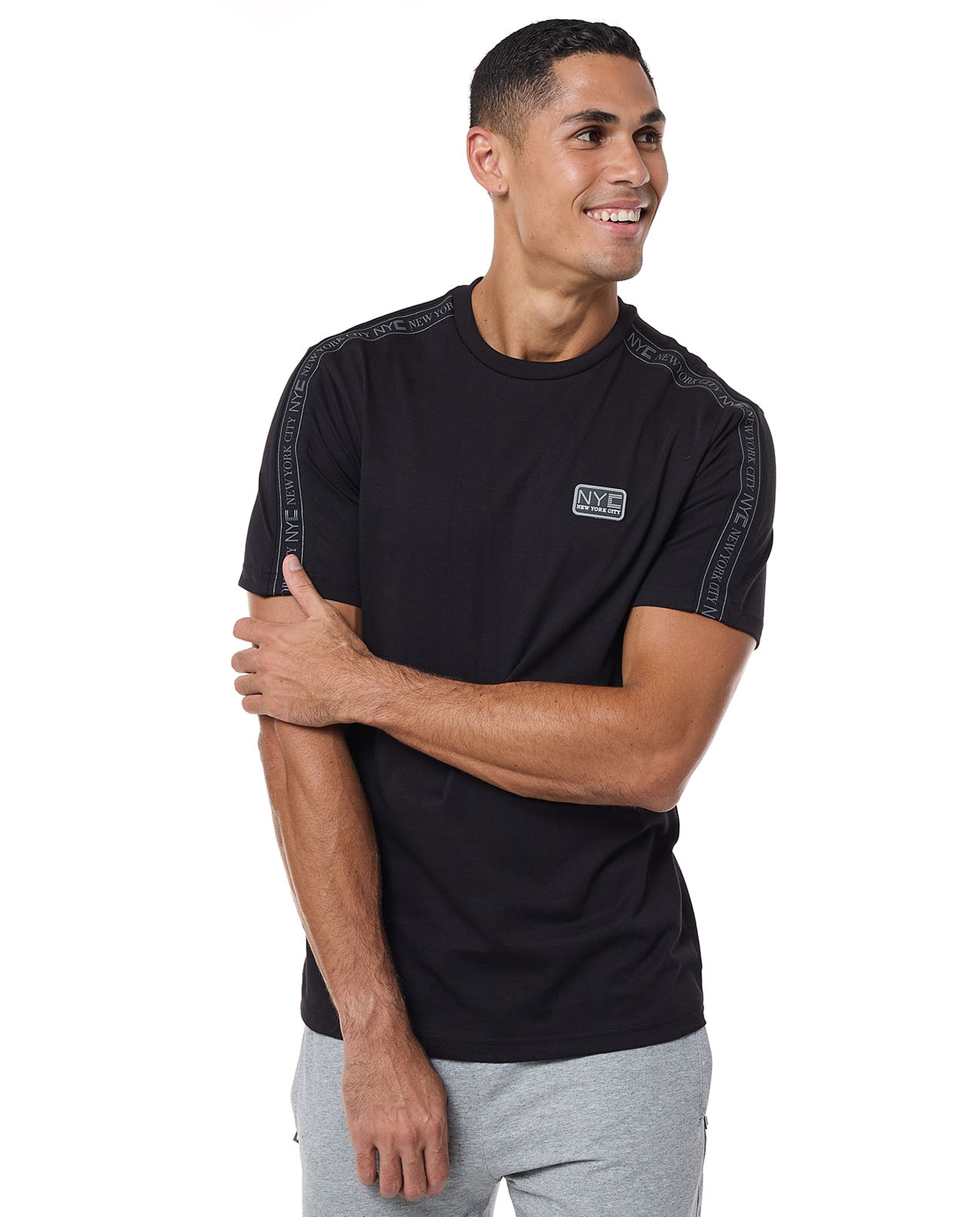 Printed Detail T-Shirt With Crew Neck And Short Sleeves