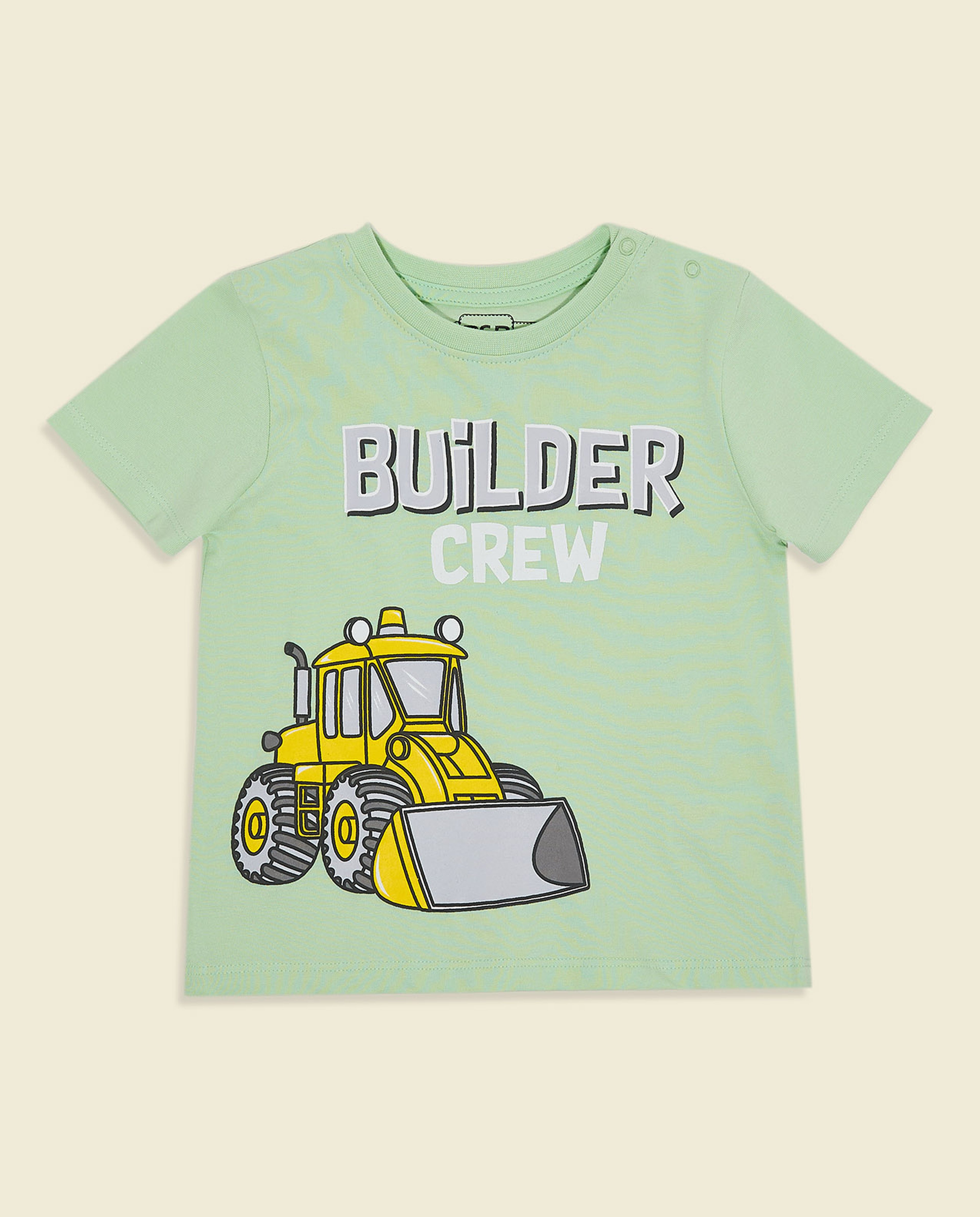 Graphic Print T-Shirt with Crew Neck and Short Sleeves