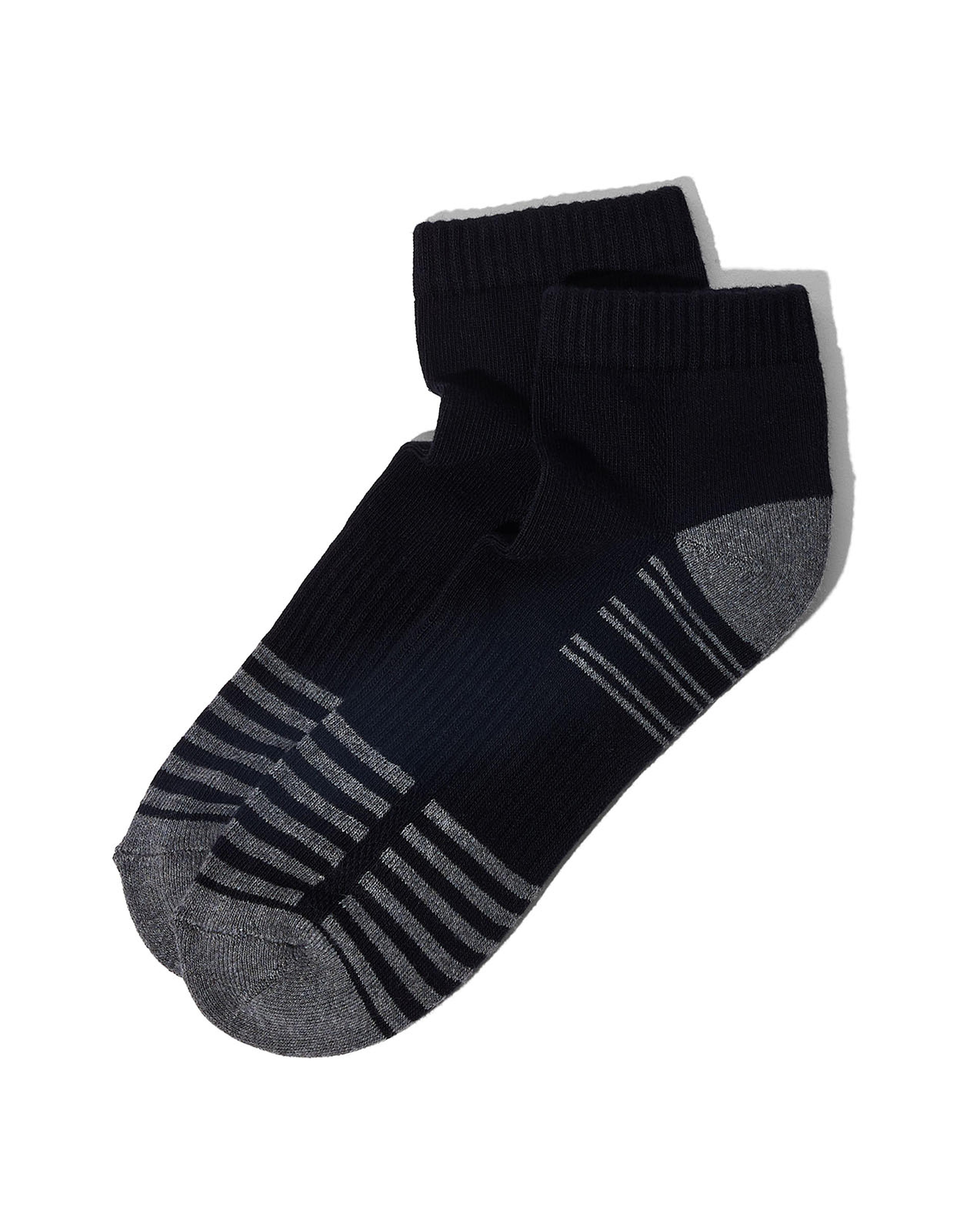 3 Pack Striped Ankle Socks