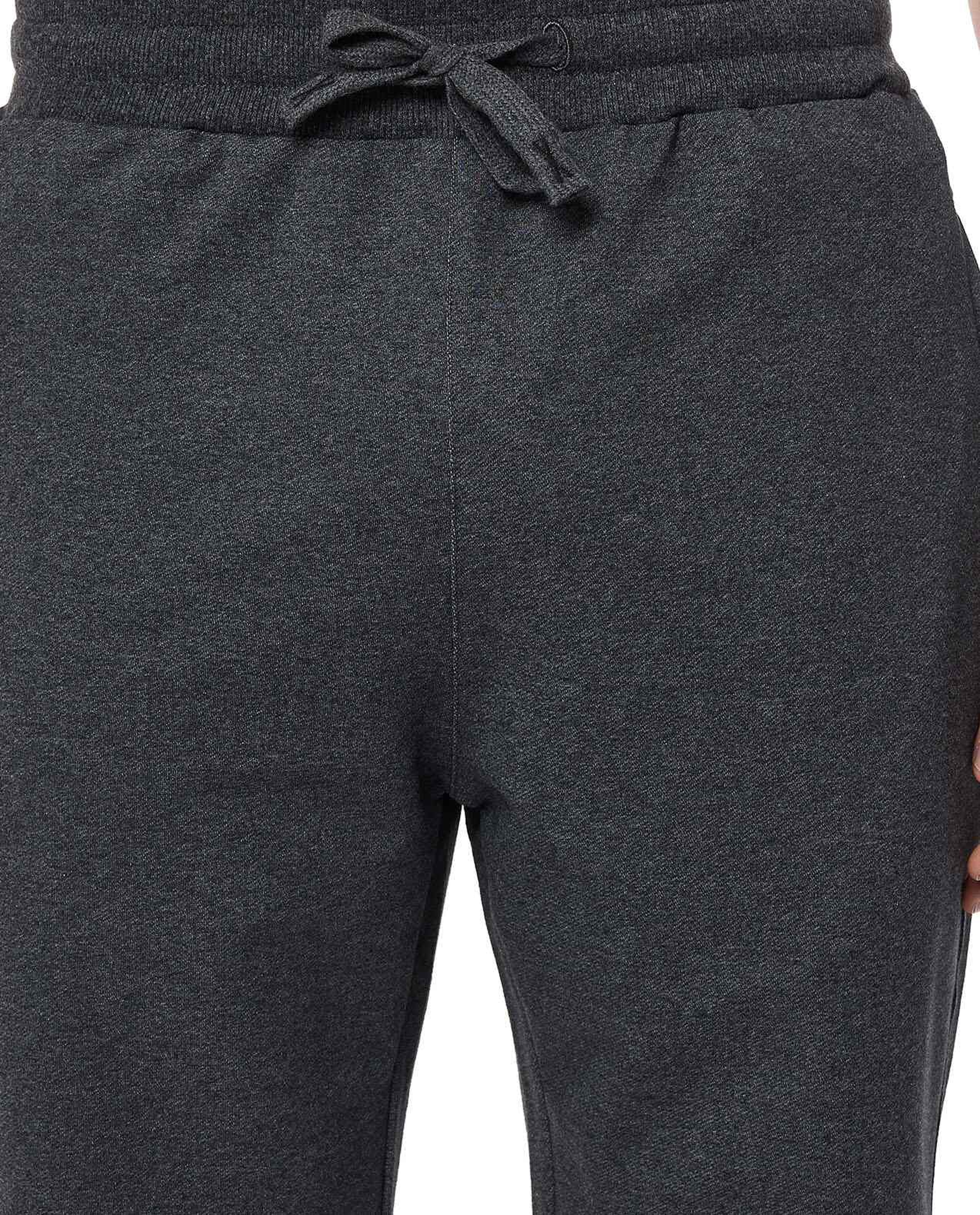 Textured Sweatshorts with Drawstring Waist