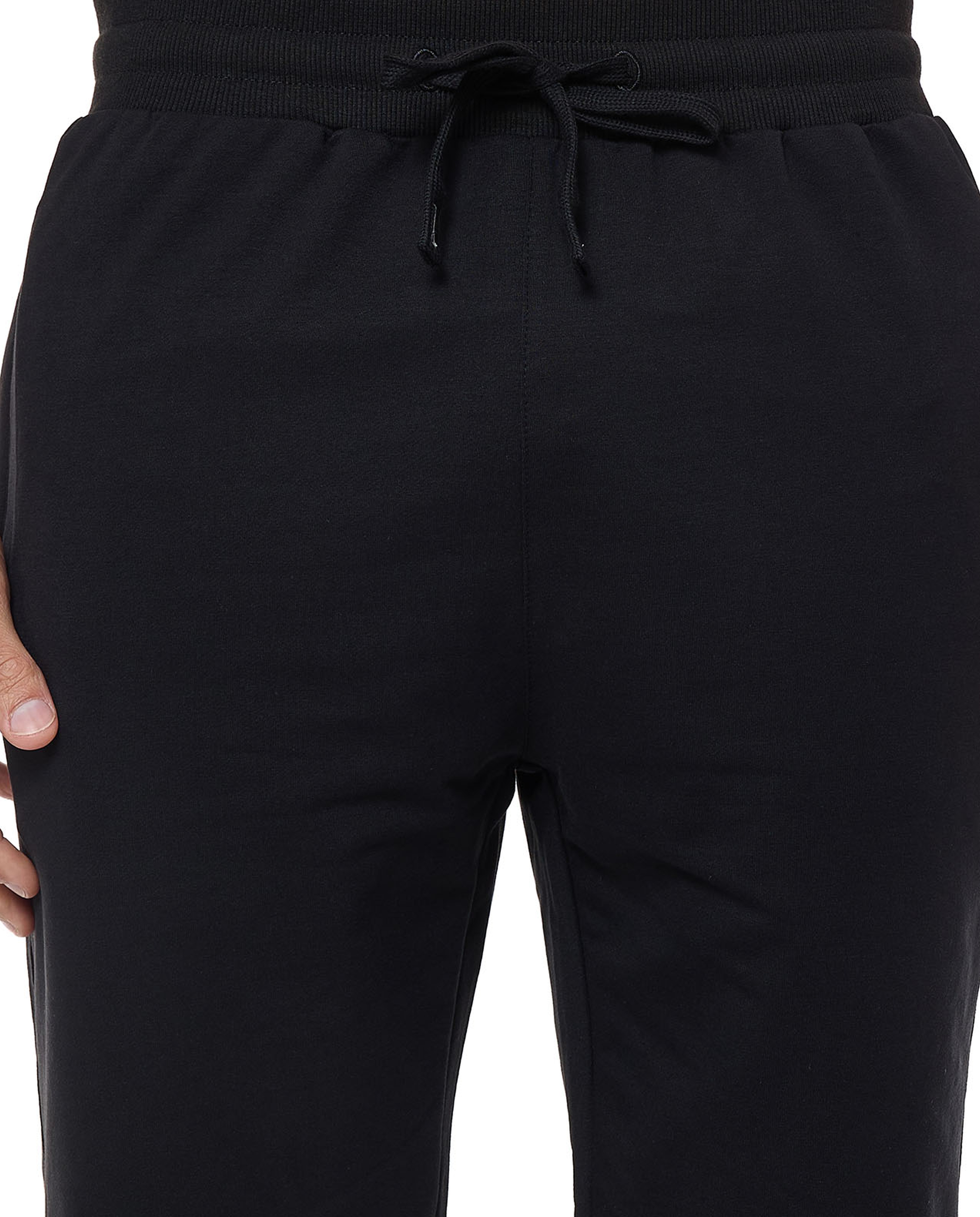 Textured Sweatshorts with Drawstring Waist