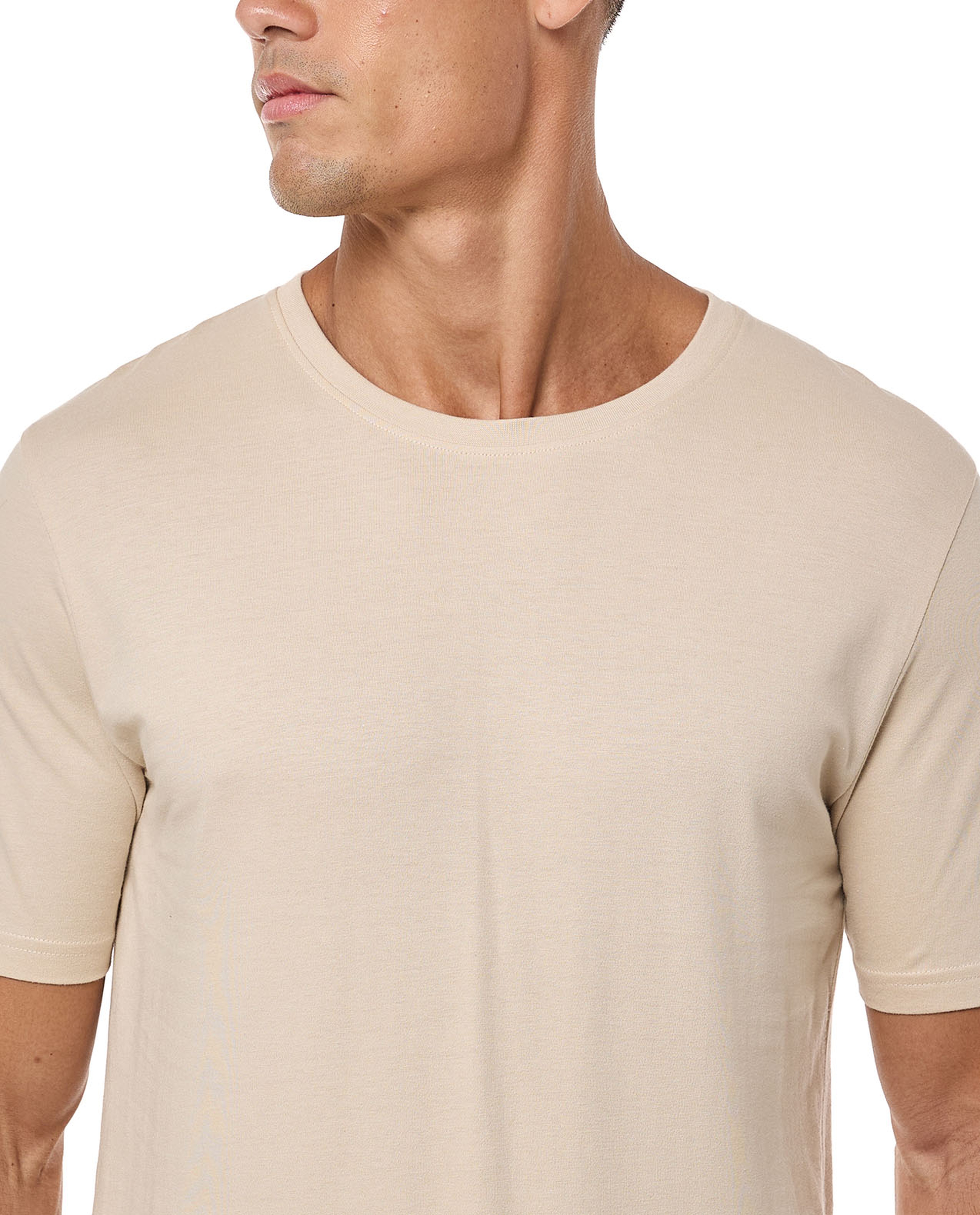 Solid T-Shirt With Crew Neck And Short Sleeves