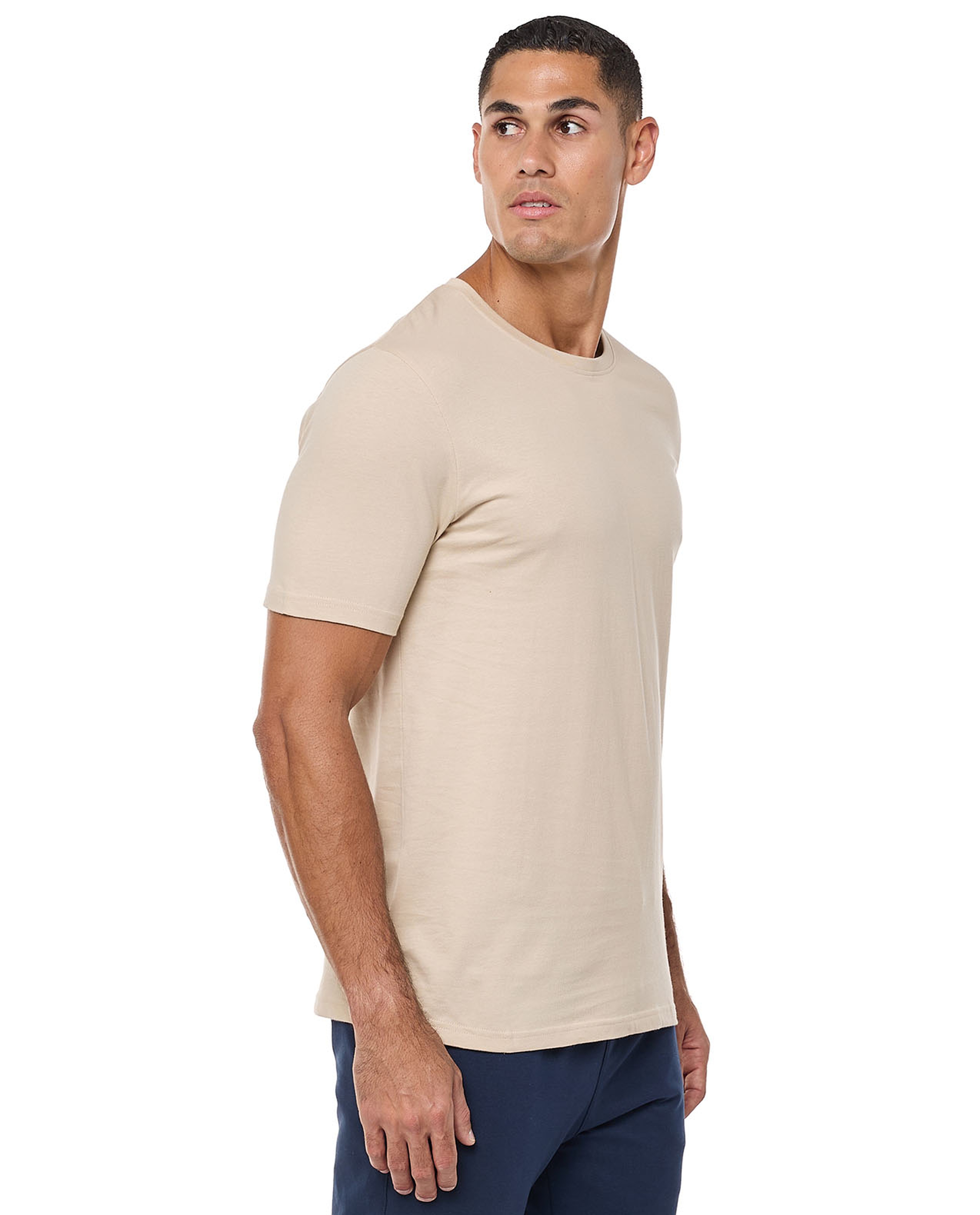 Solid T-Shirt With Crew Neck And Short Sleeves
