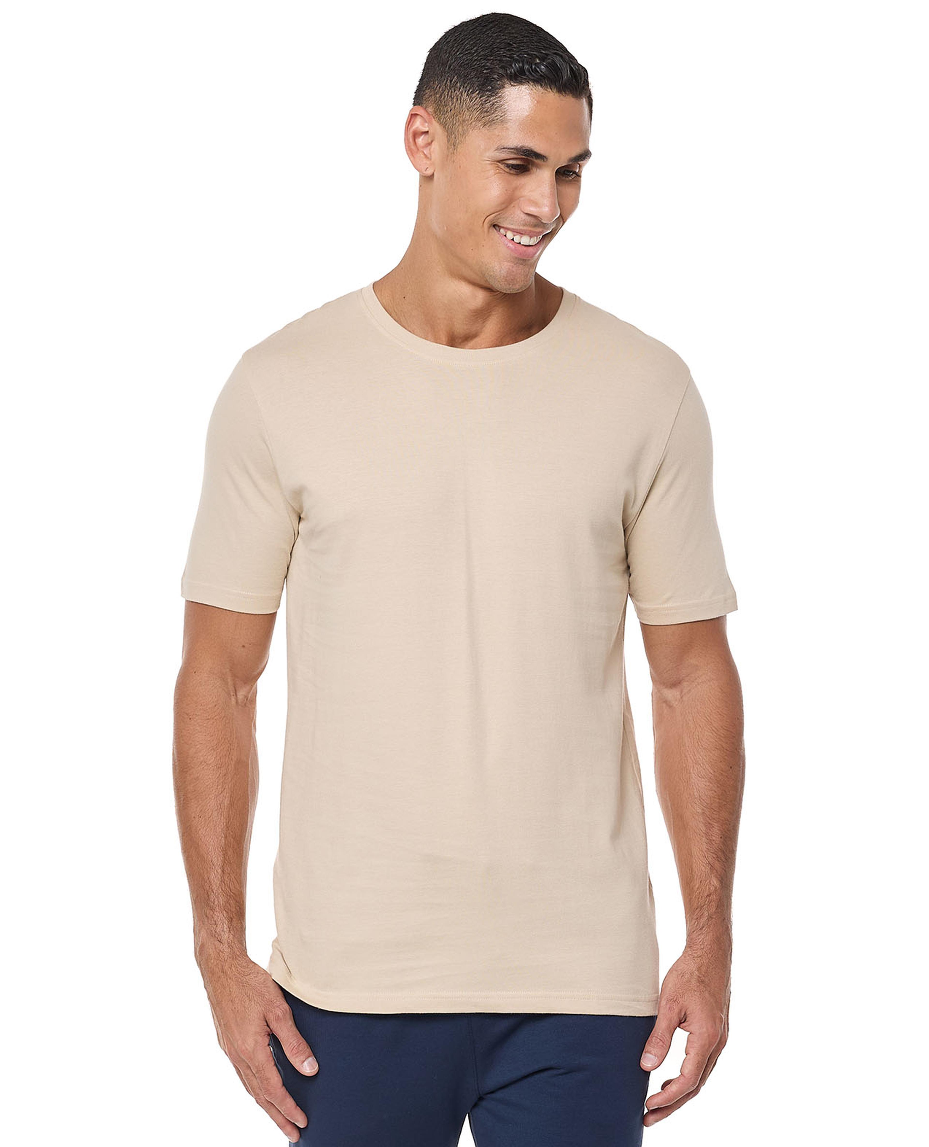 Solid T-Shirt With Crew Neck And Short Sleeves