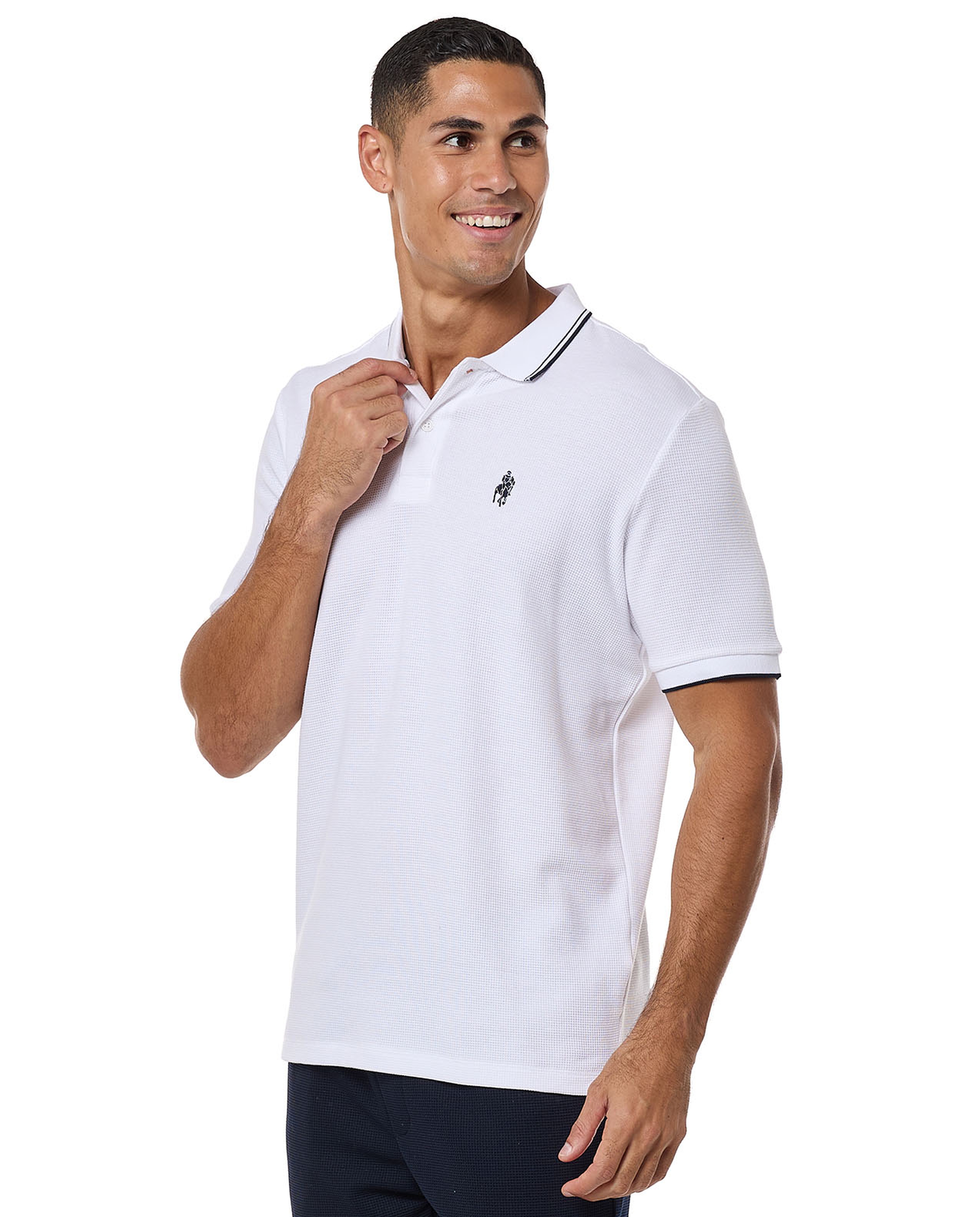 Logo Detail Polo T-Shirt With Short Sleeves