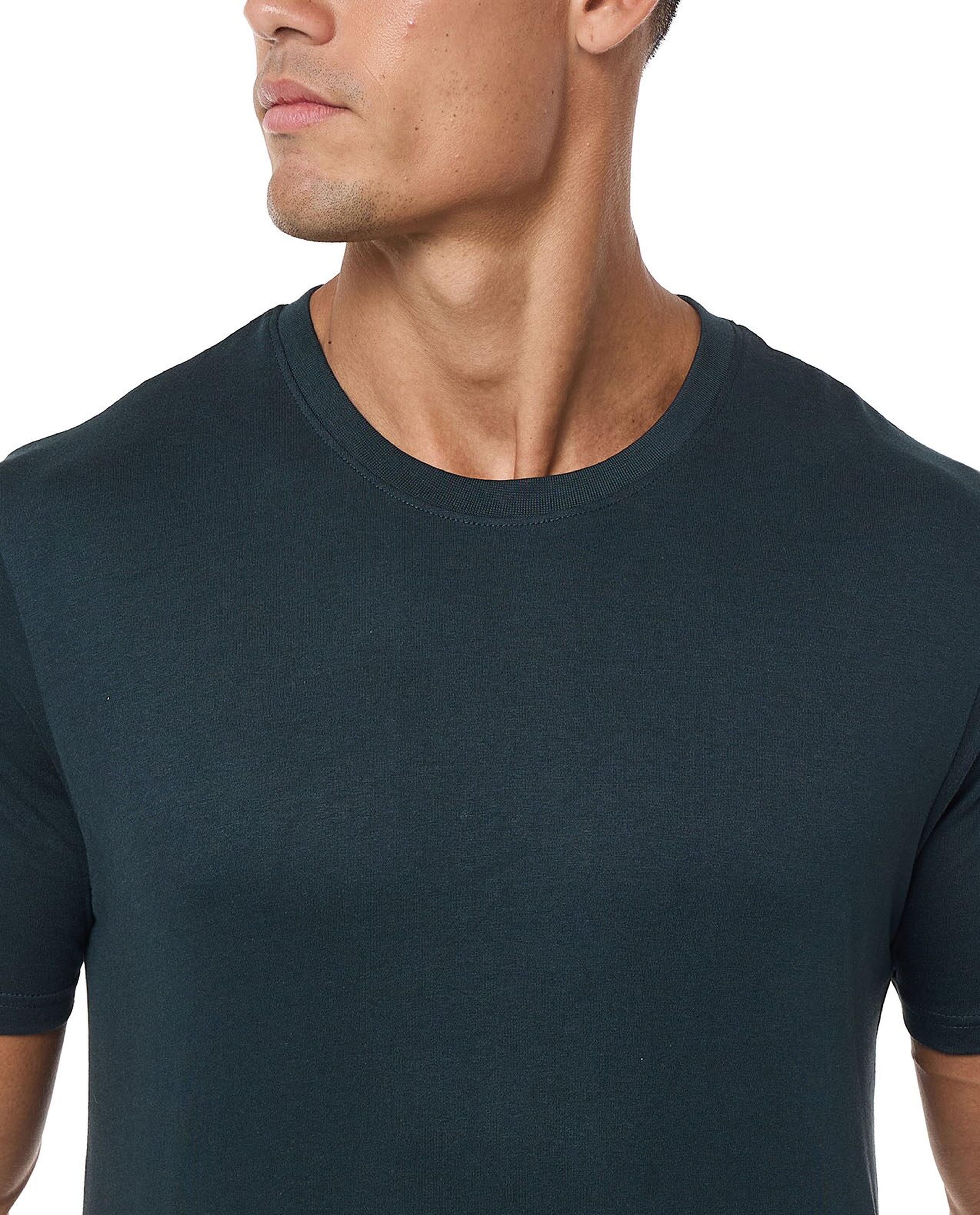 Solid T-Shirt With Crew Neck And Short Sleeves