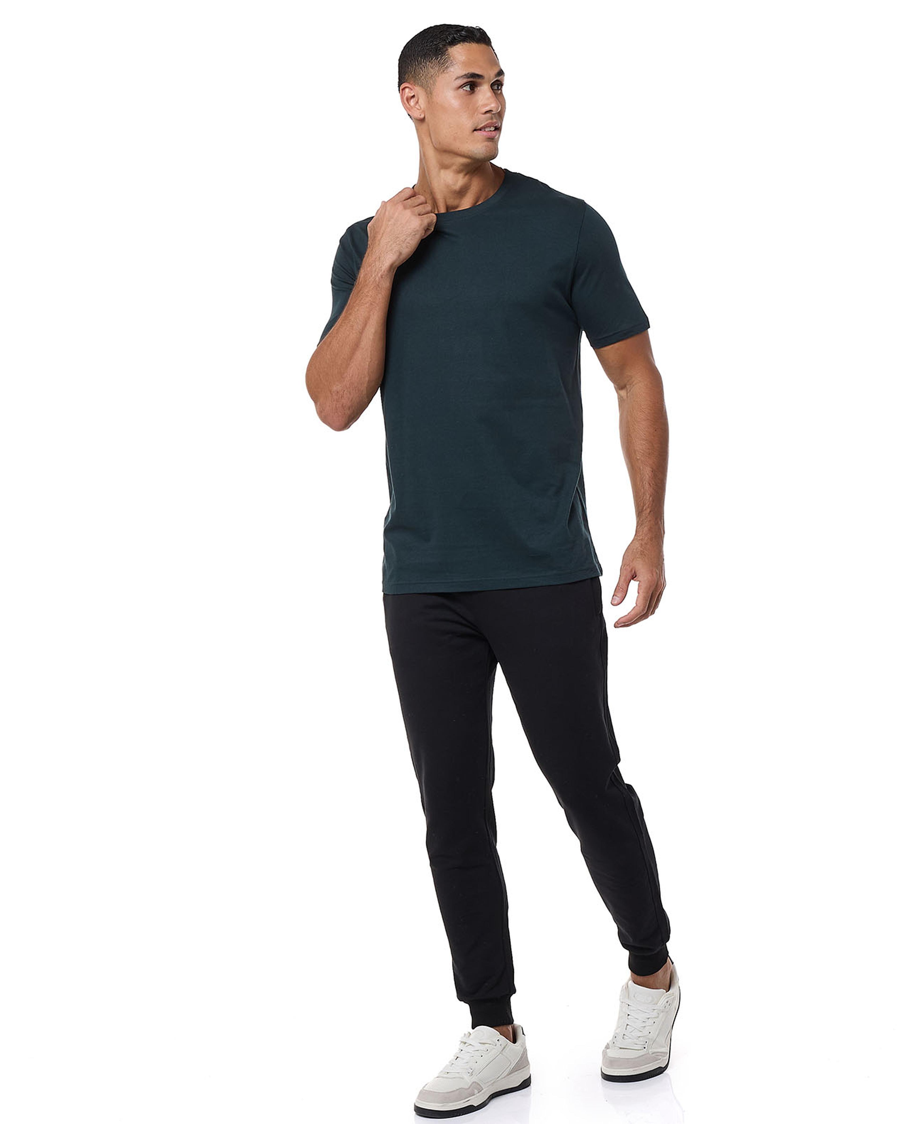 Solid T-Shirt With Crew Neck And Short Sleeves