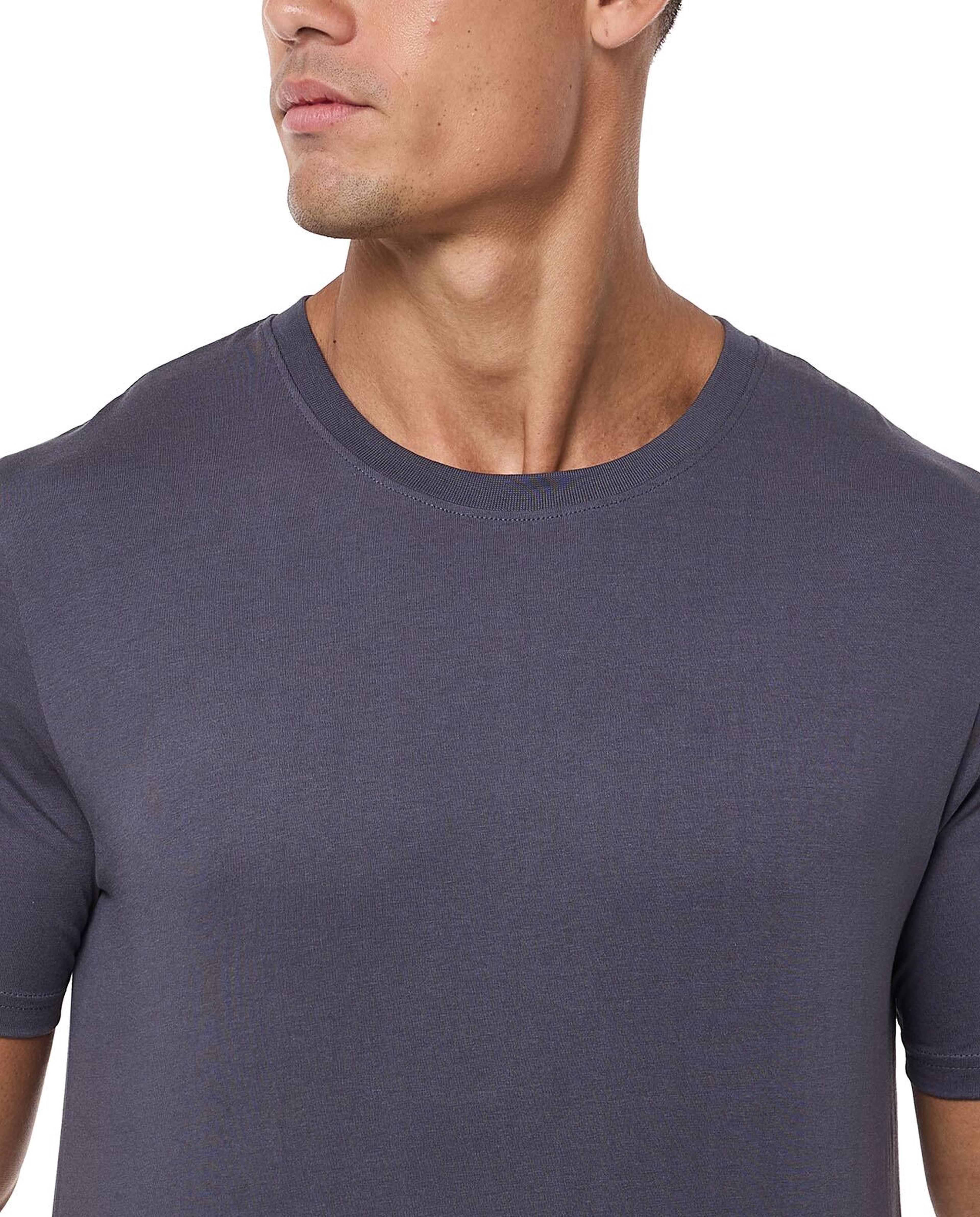 Solid T-Shirt With Crew Neck And Short Sleeves