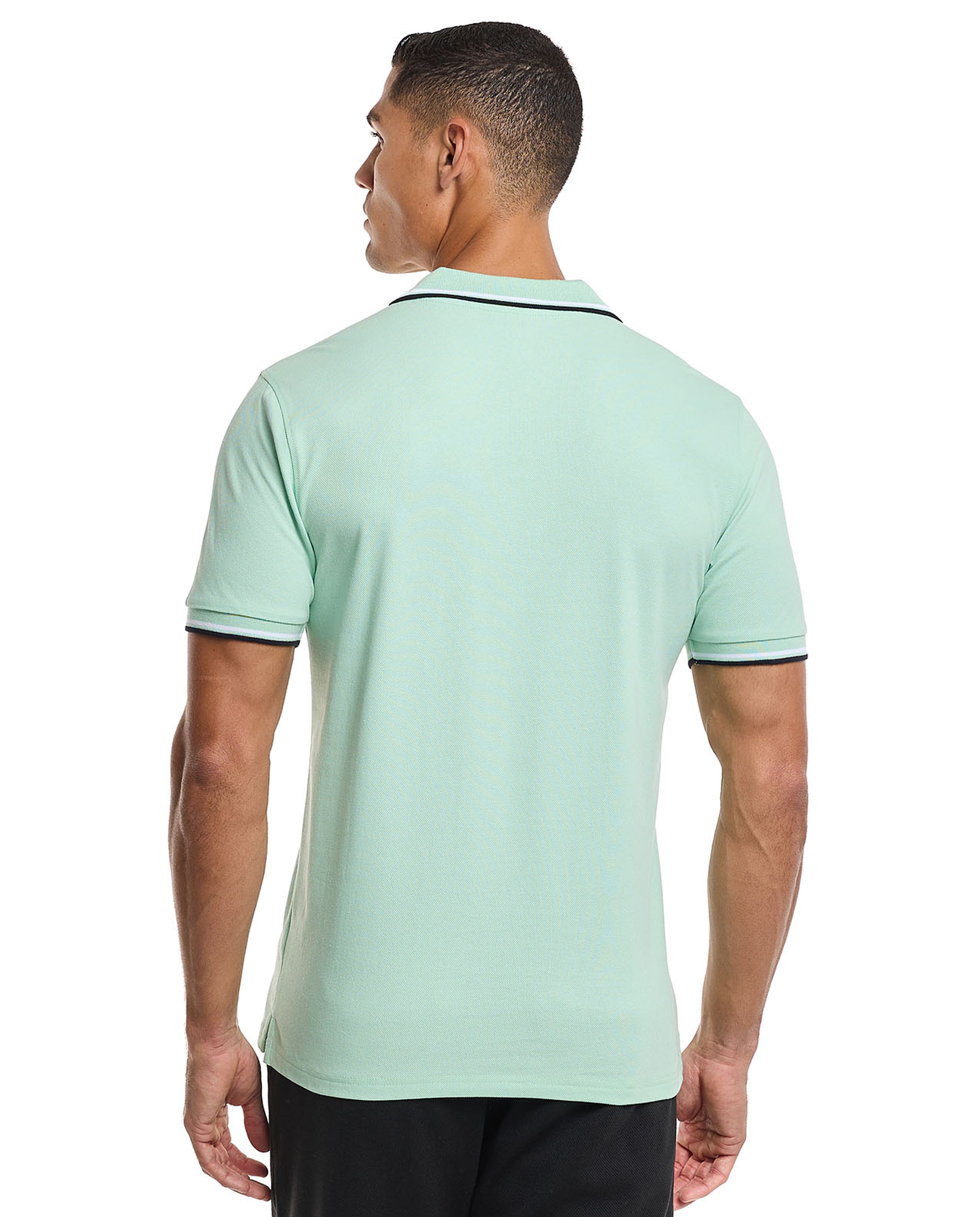Solid Polo T-Shirt With Short Sleeves