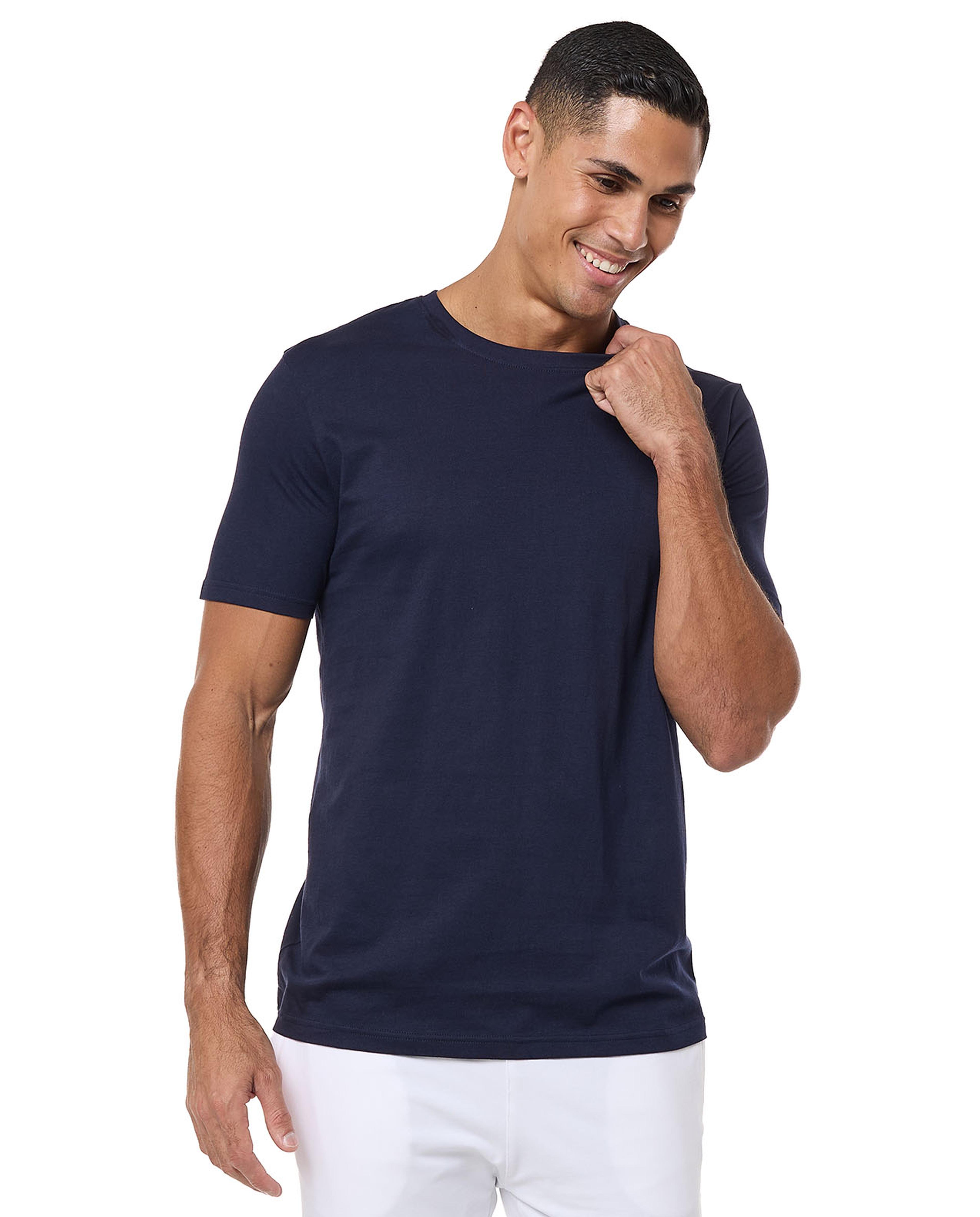Solid T-Shirt With Crew Neck And Short Sleeves