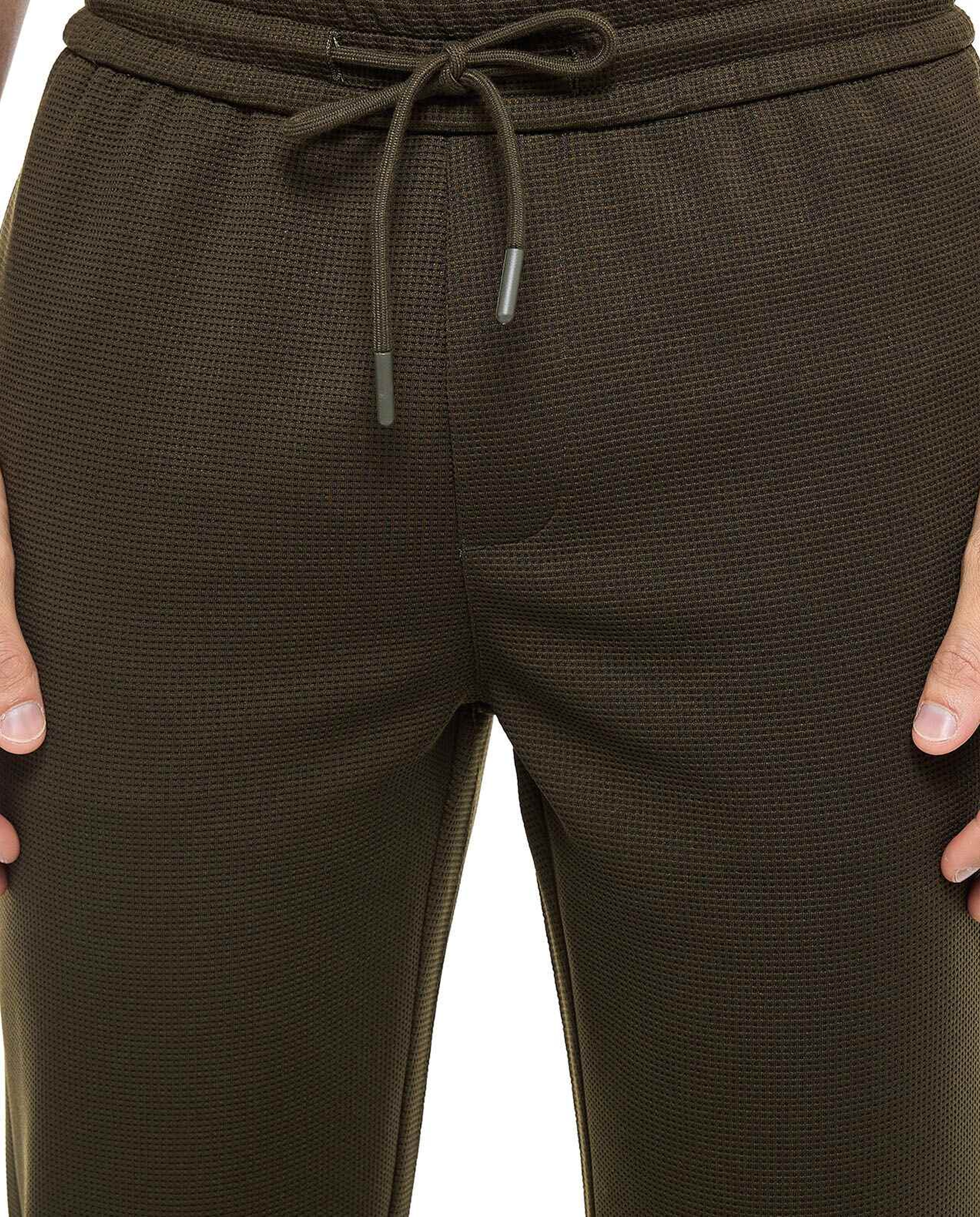 Solid Knit Pants with Drawstring Waist