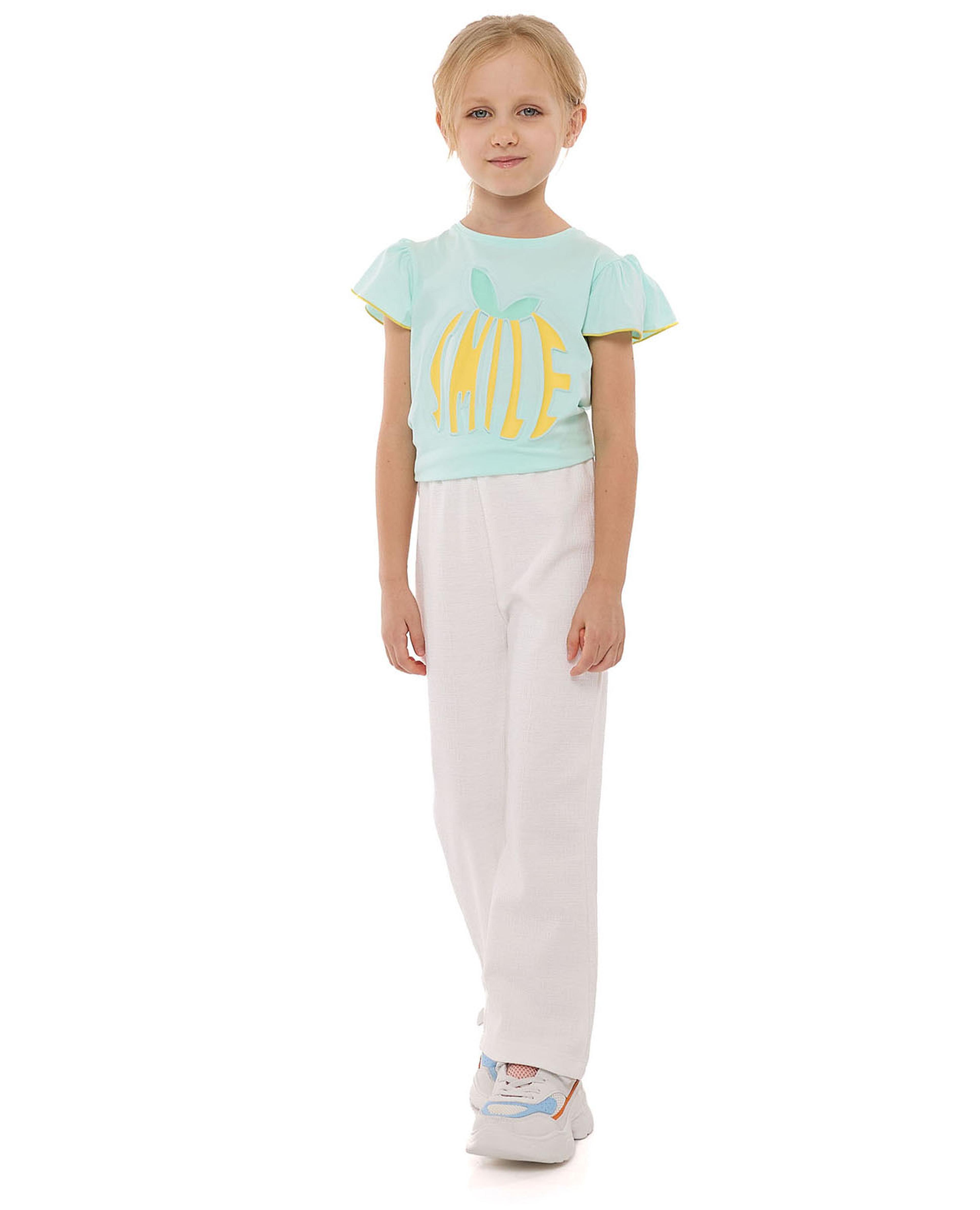 بنطال بخصر مرن وقصة مستقيمة