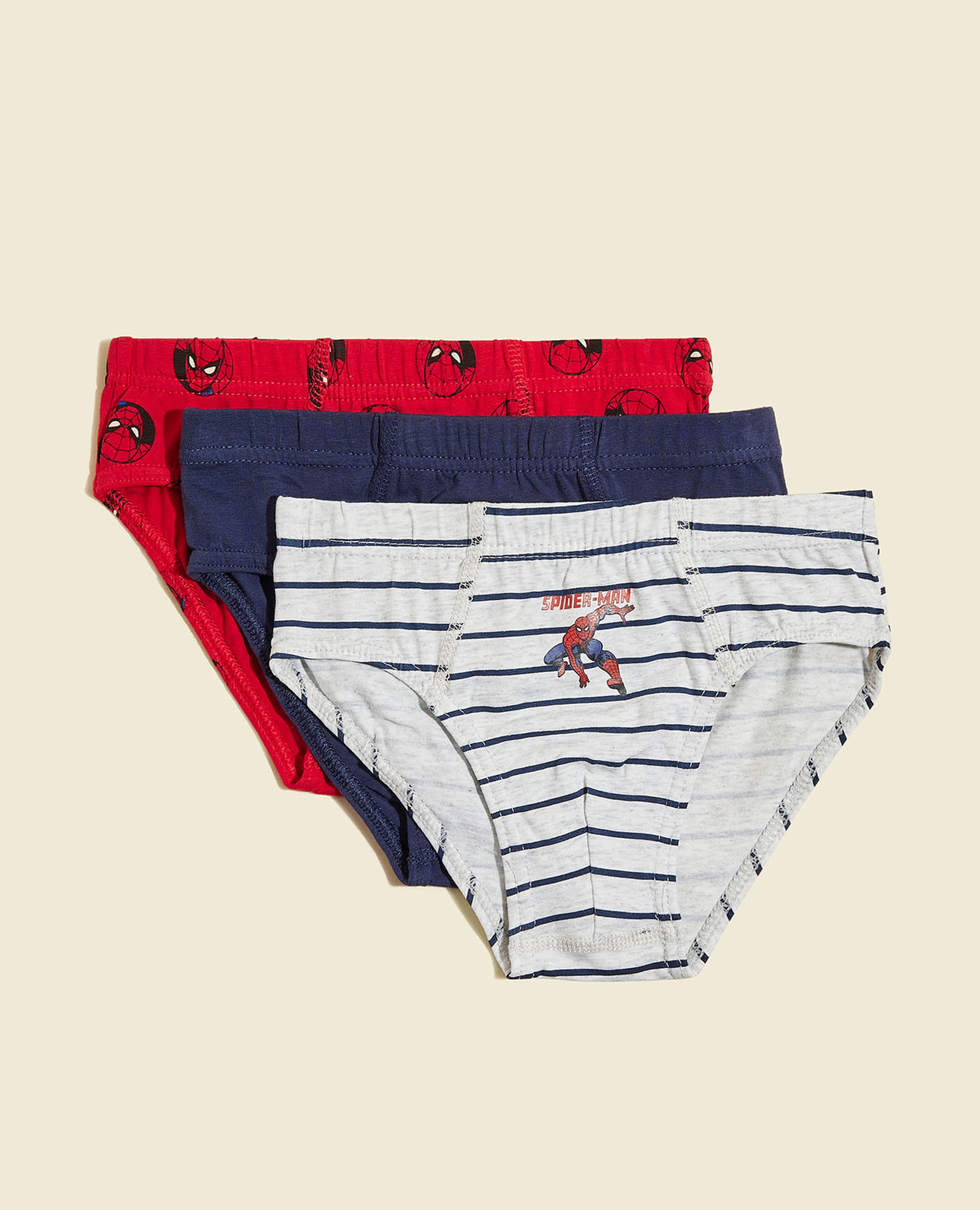 3 Pack Spider-Man Print Briefs