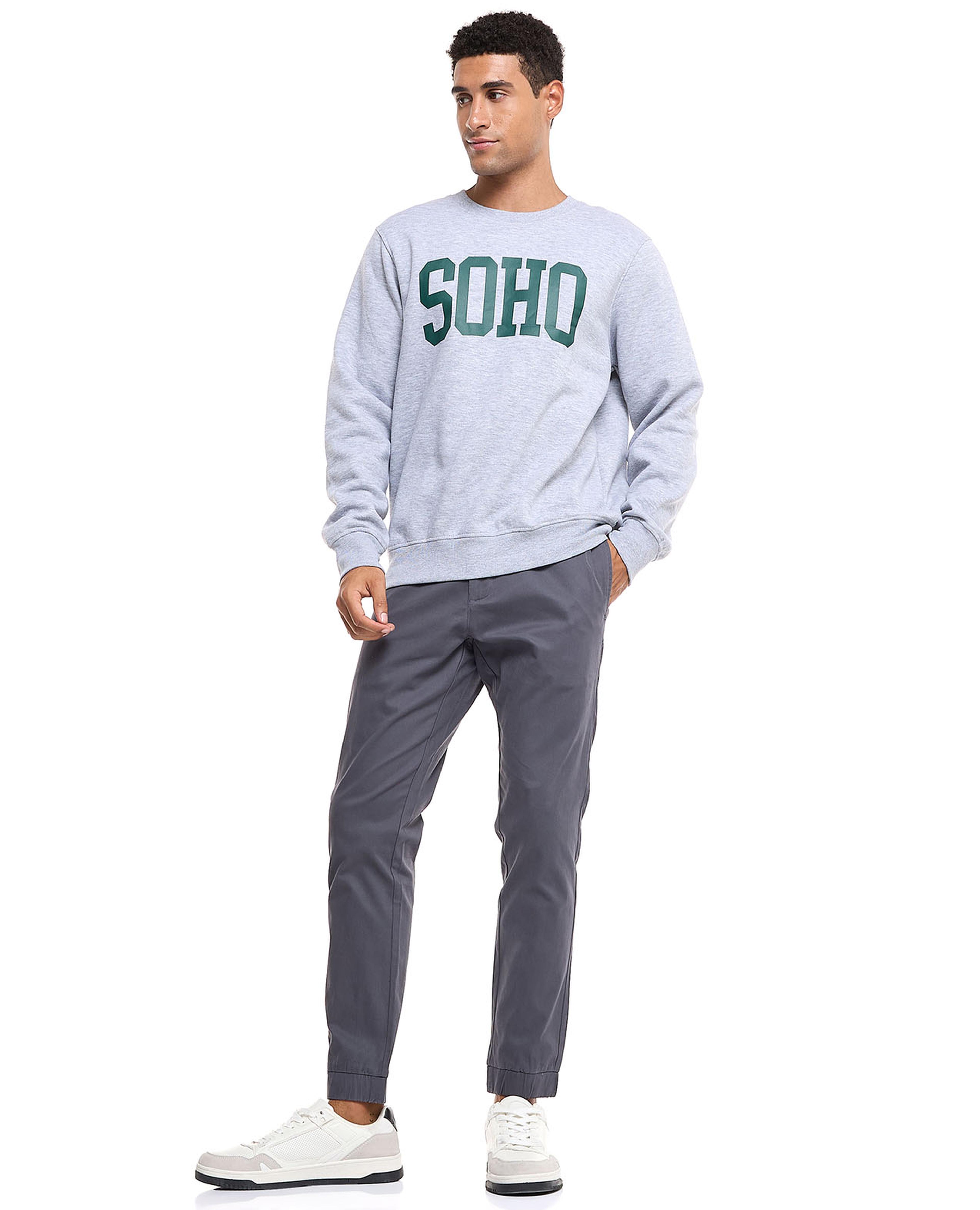 بنطال سادة برباط على الخصر