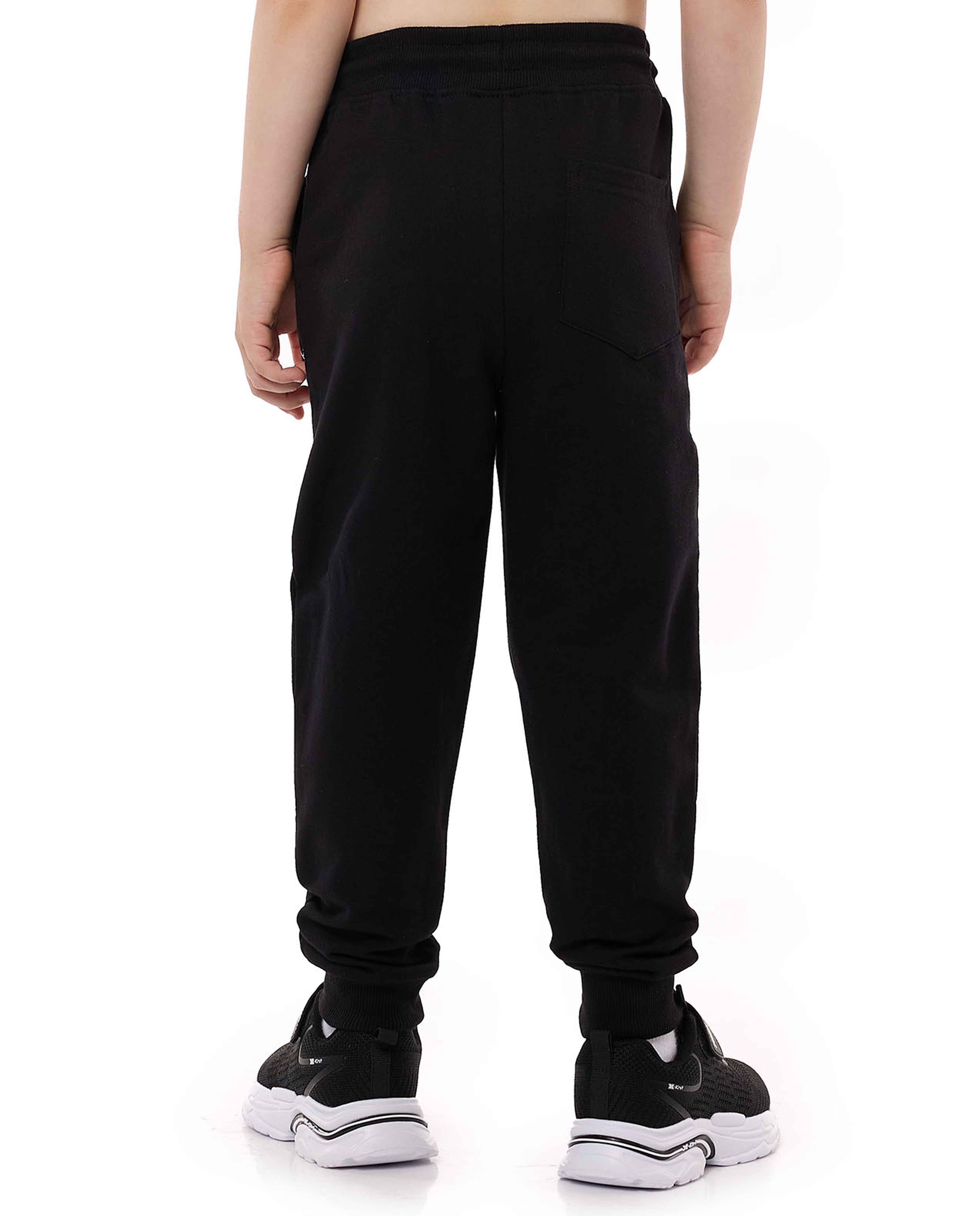 Print Detail Joggers with Drawstring Waist