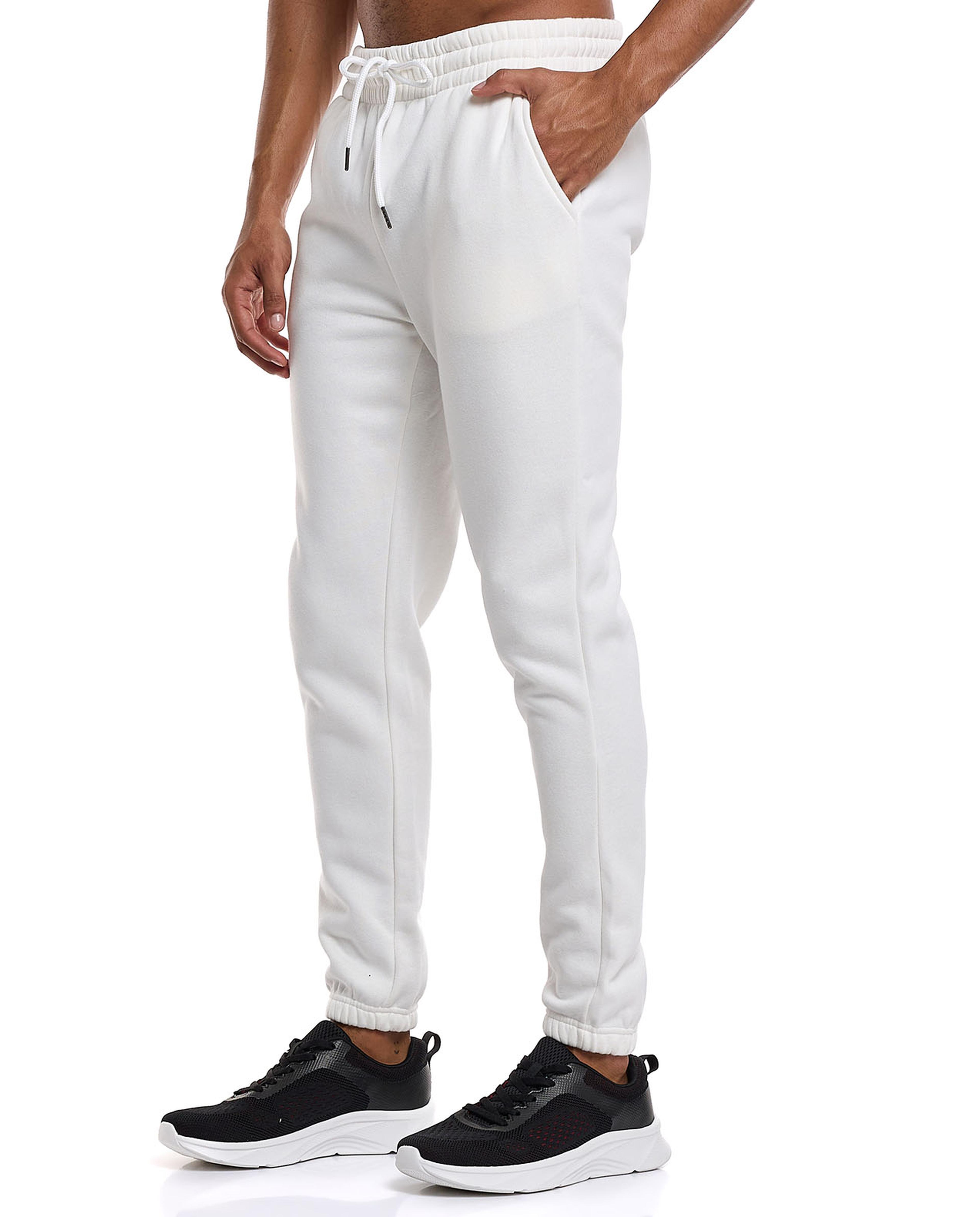 Solid Joggers with Drawstring Waist