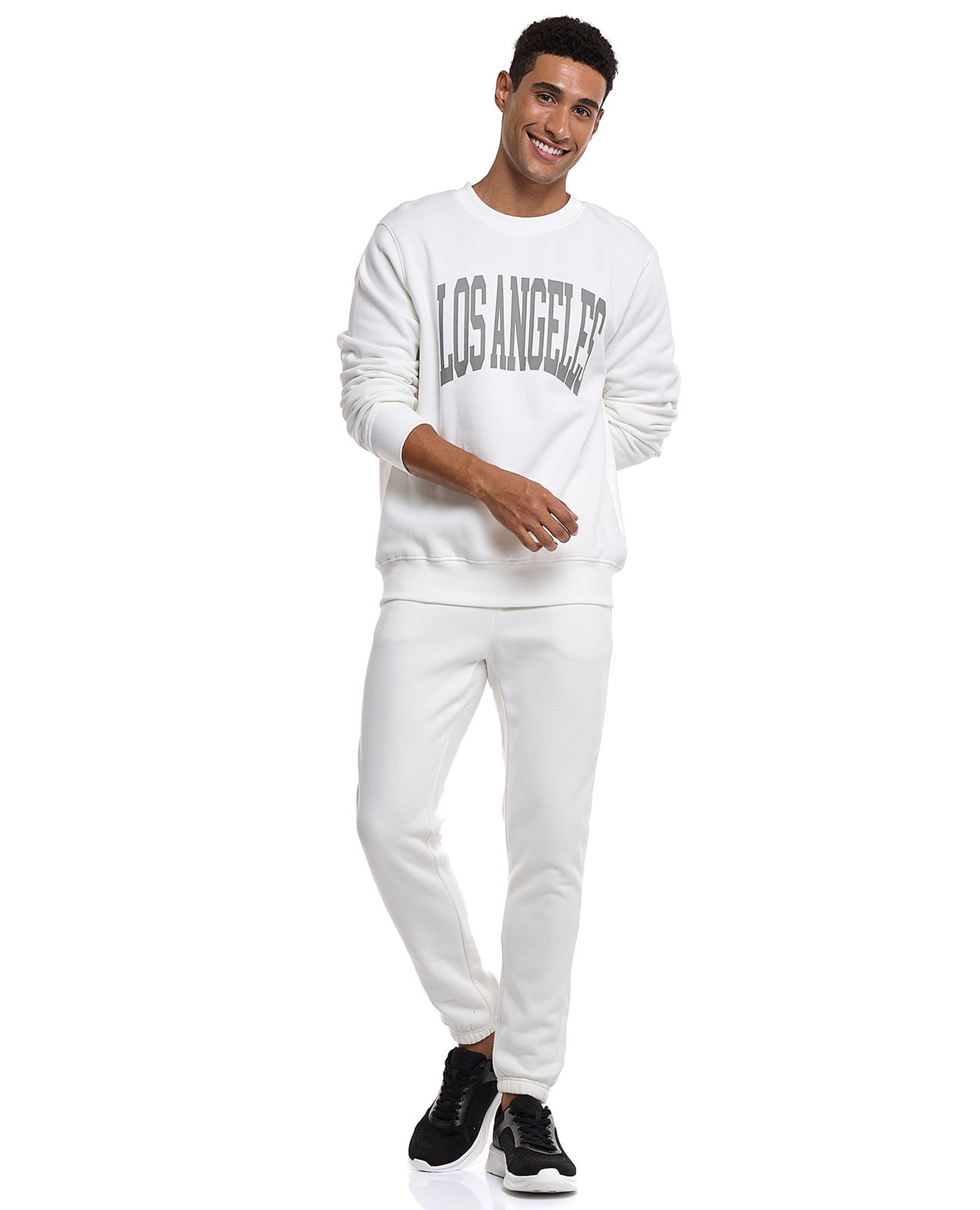 Solid Joggers with Drawstring Waist