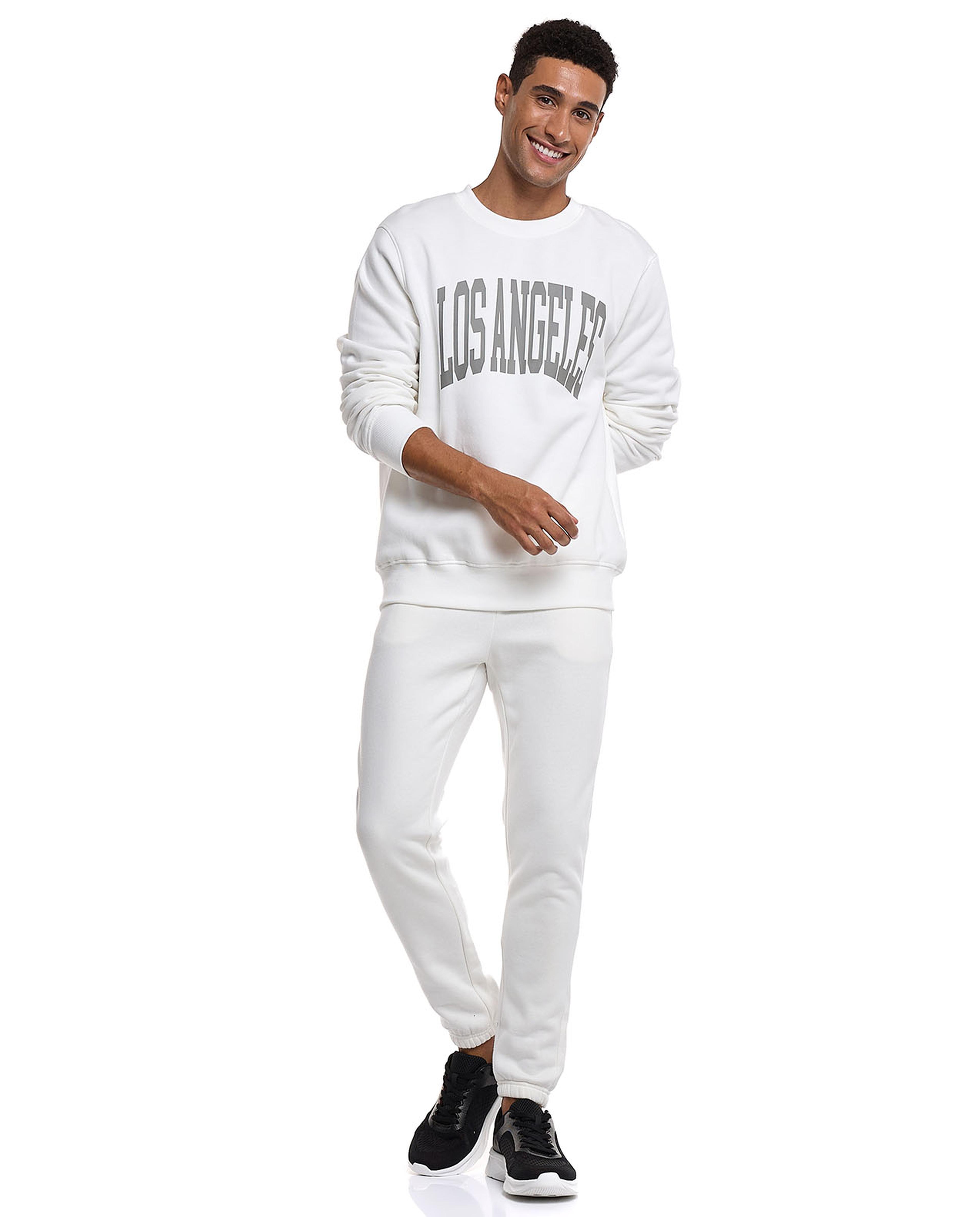 Solid Joggers with Drawstring Waist