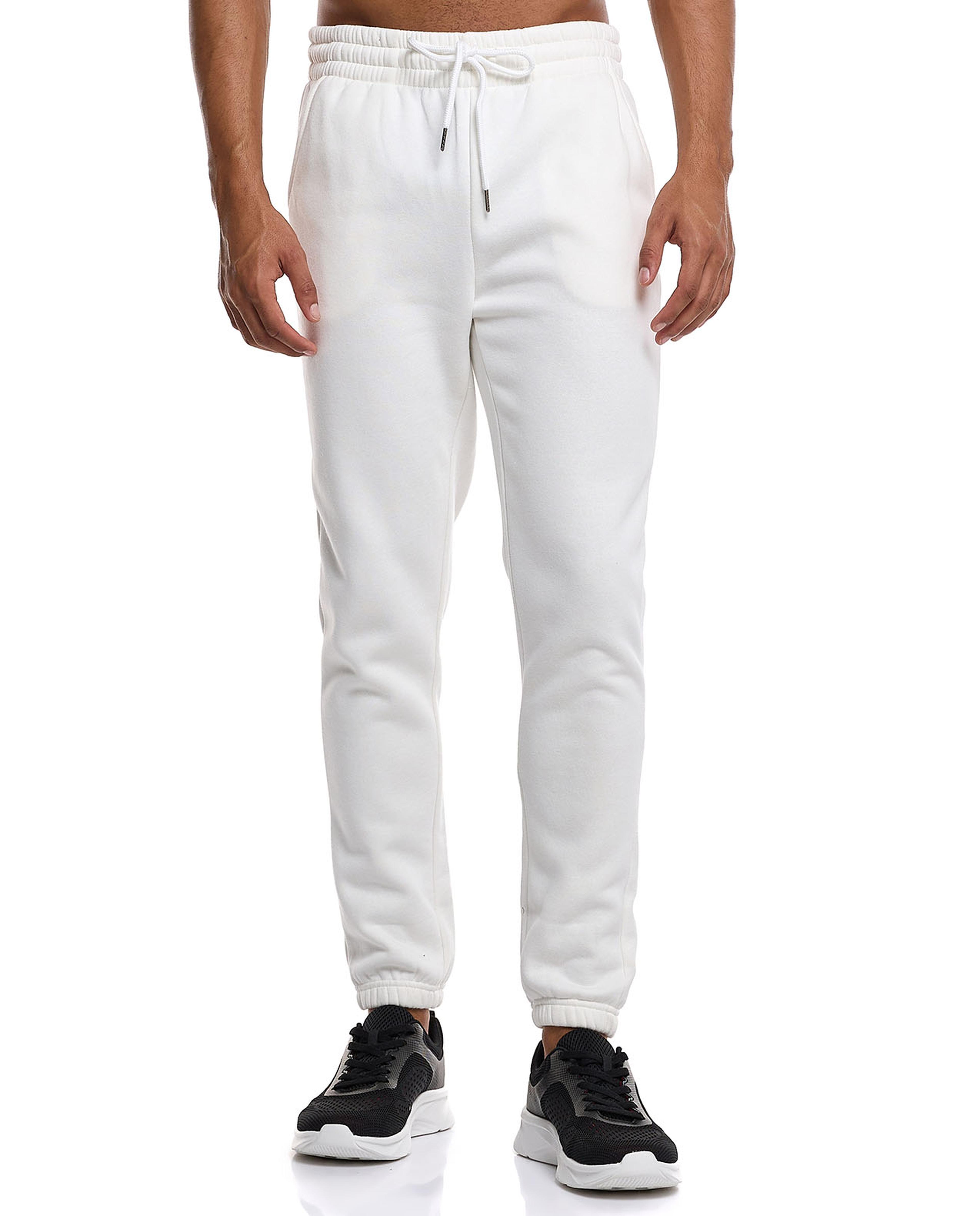 Solid Joggers with Drawstring Waist