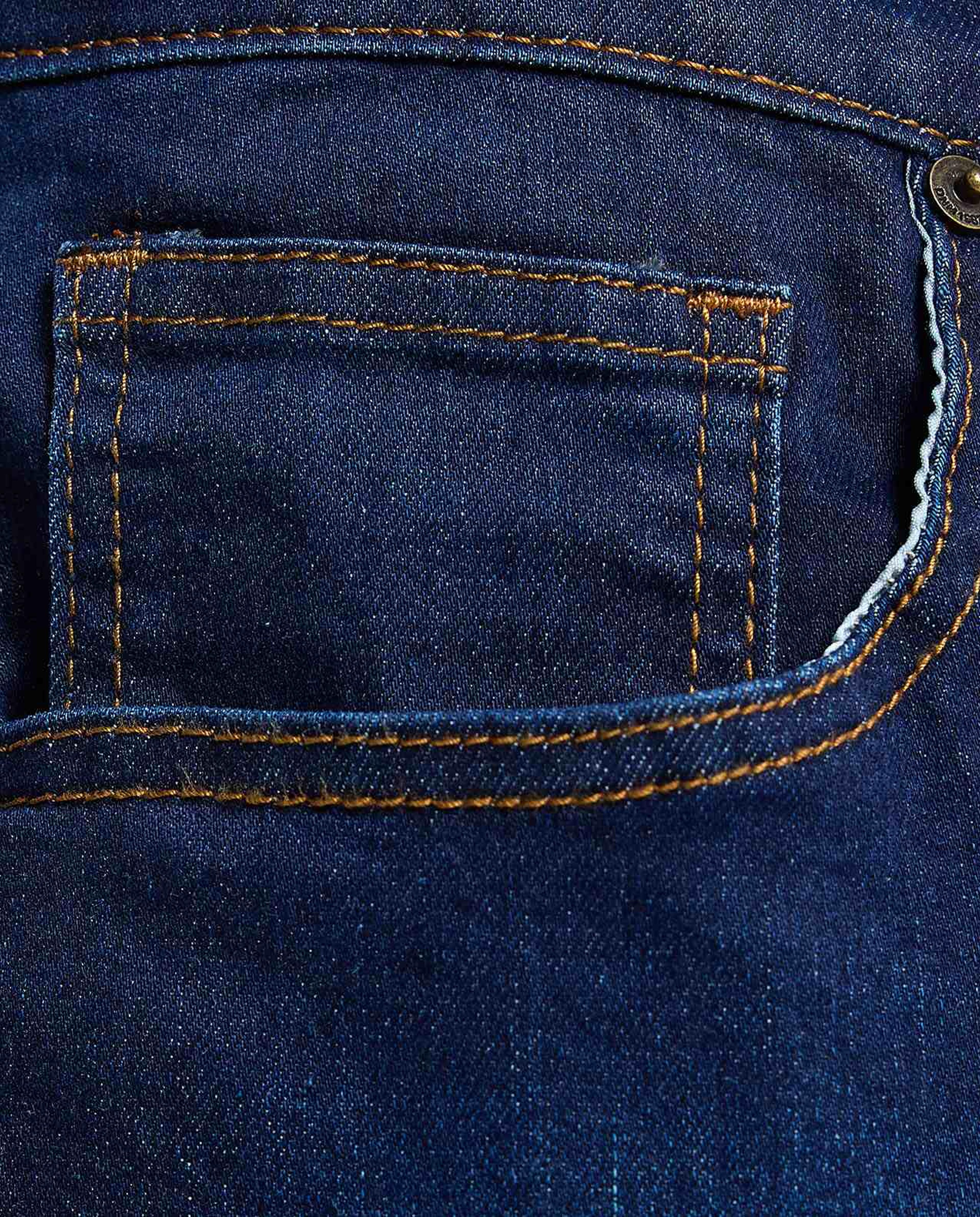 Solid Slim Fit Jeans with Button Closure