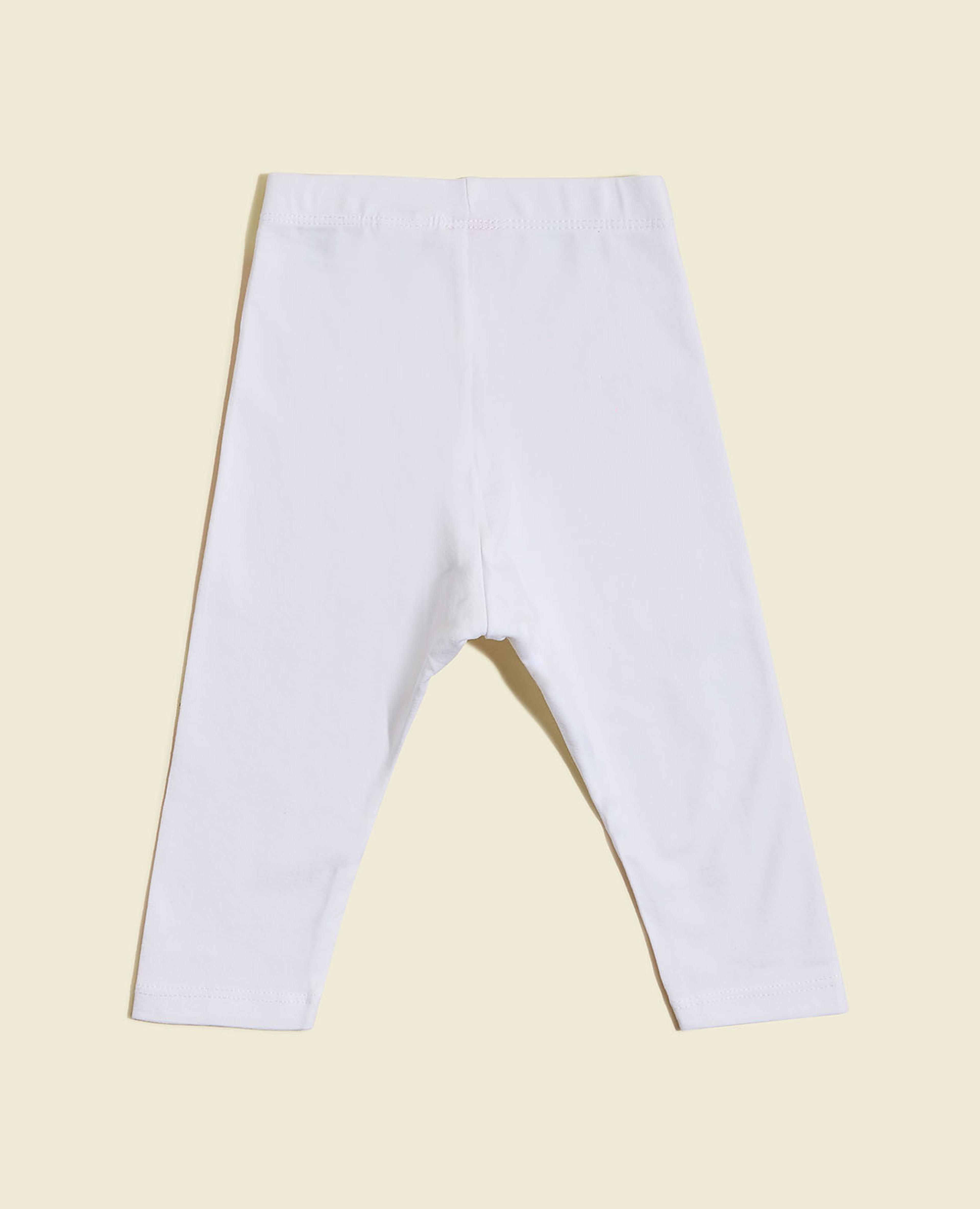 Solid Leggings with Elastic Waist