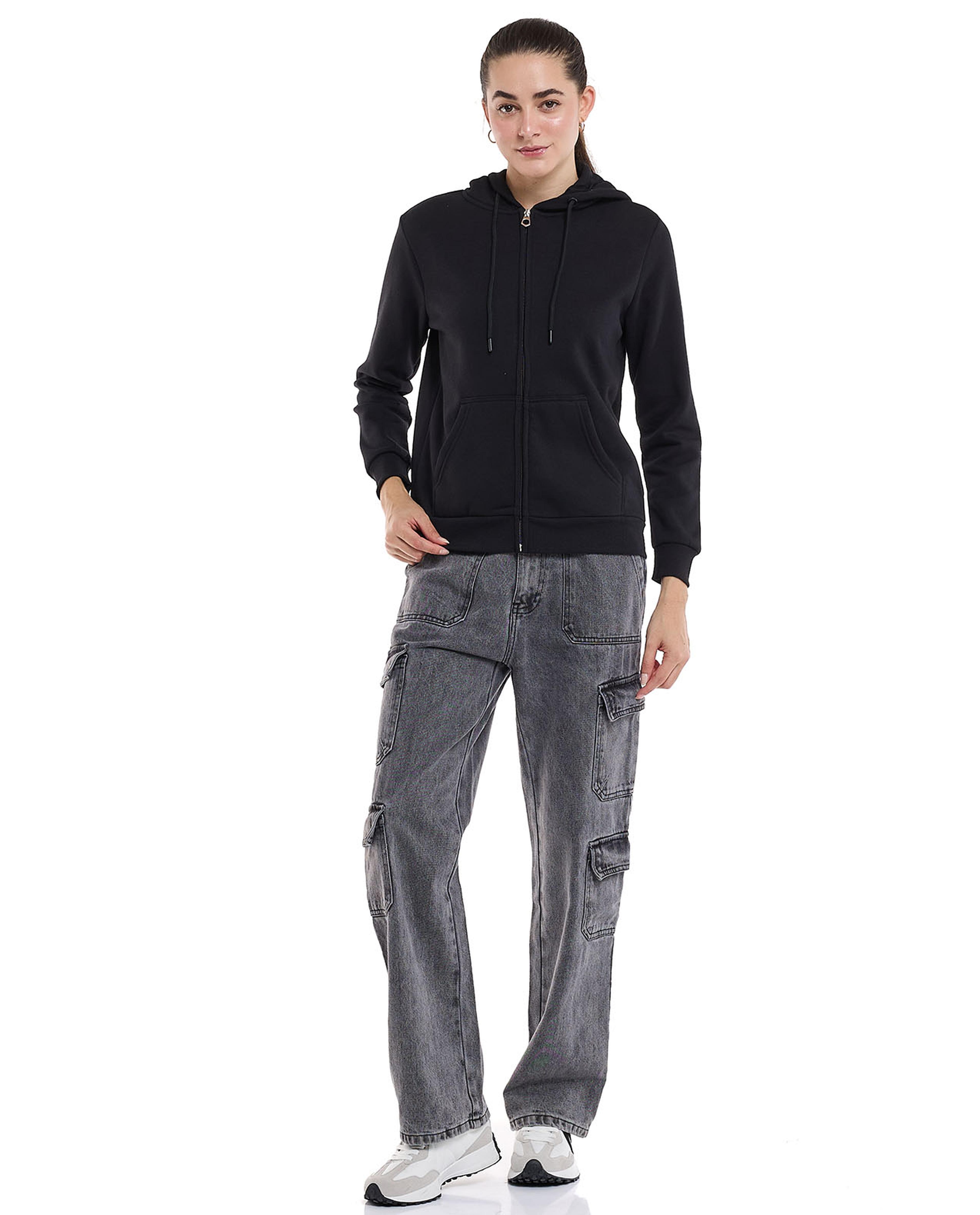 جاكيت سادة بهودي وسحاب