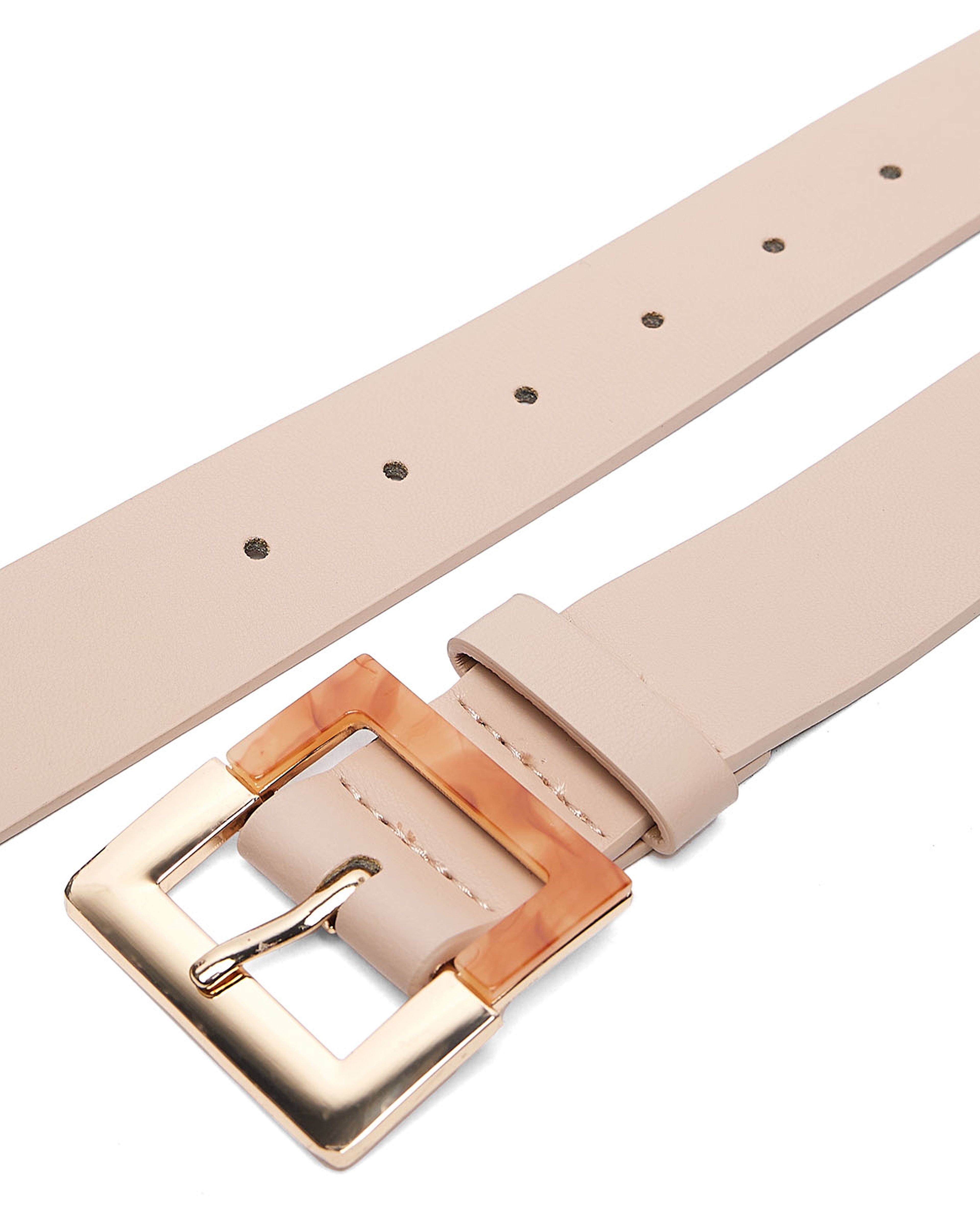 Pack of 2 Square Buckle Belts