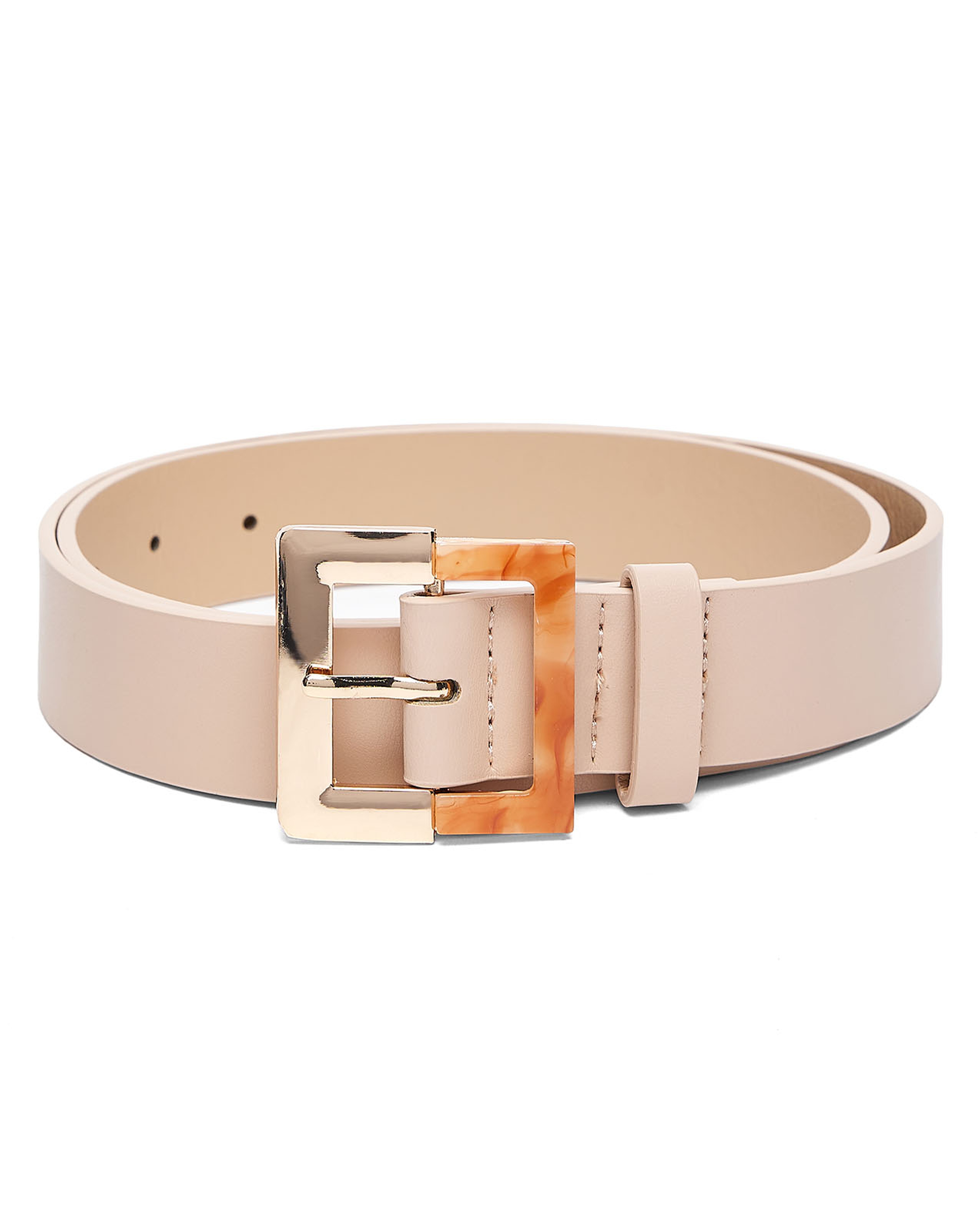 Pack of 2 Square Buckle Belts