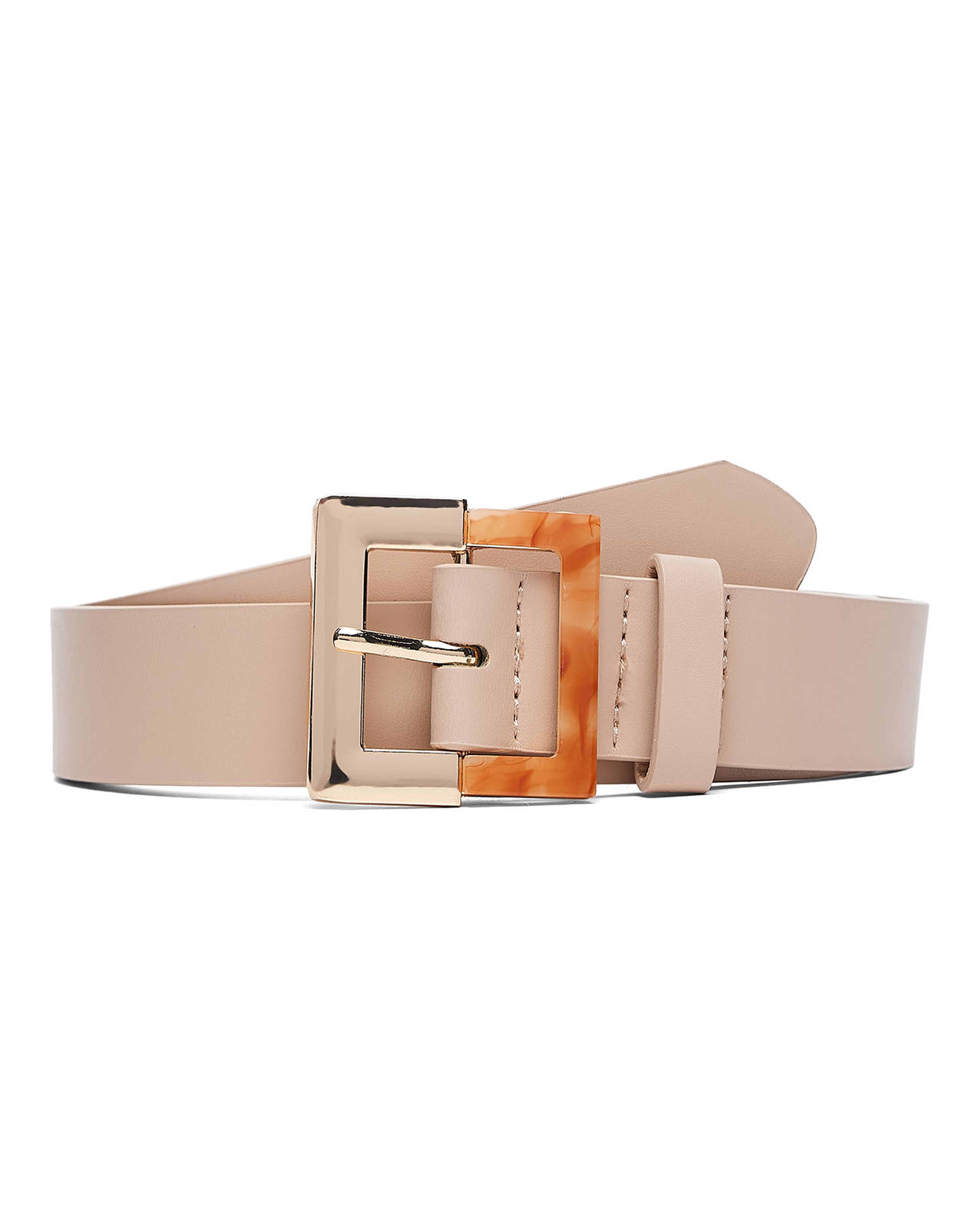 Pack of 2 Square Buckle Belts