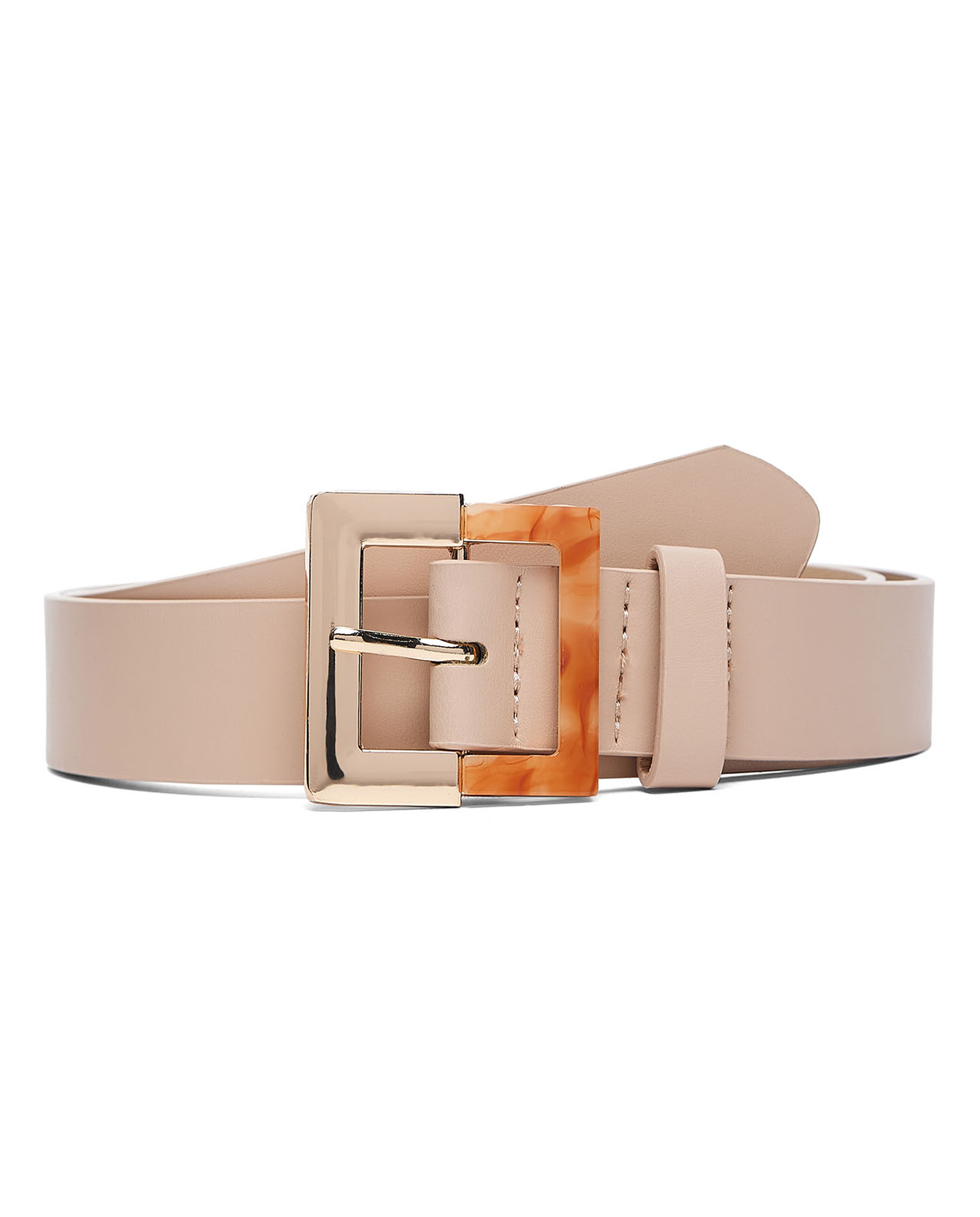 Pack of 2 Square Buckle Belts