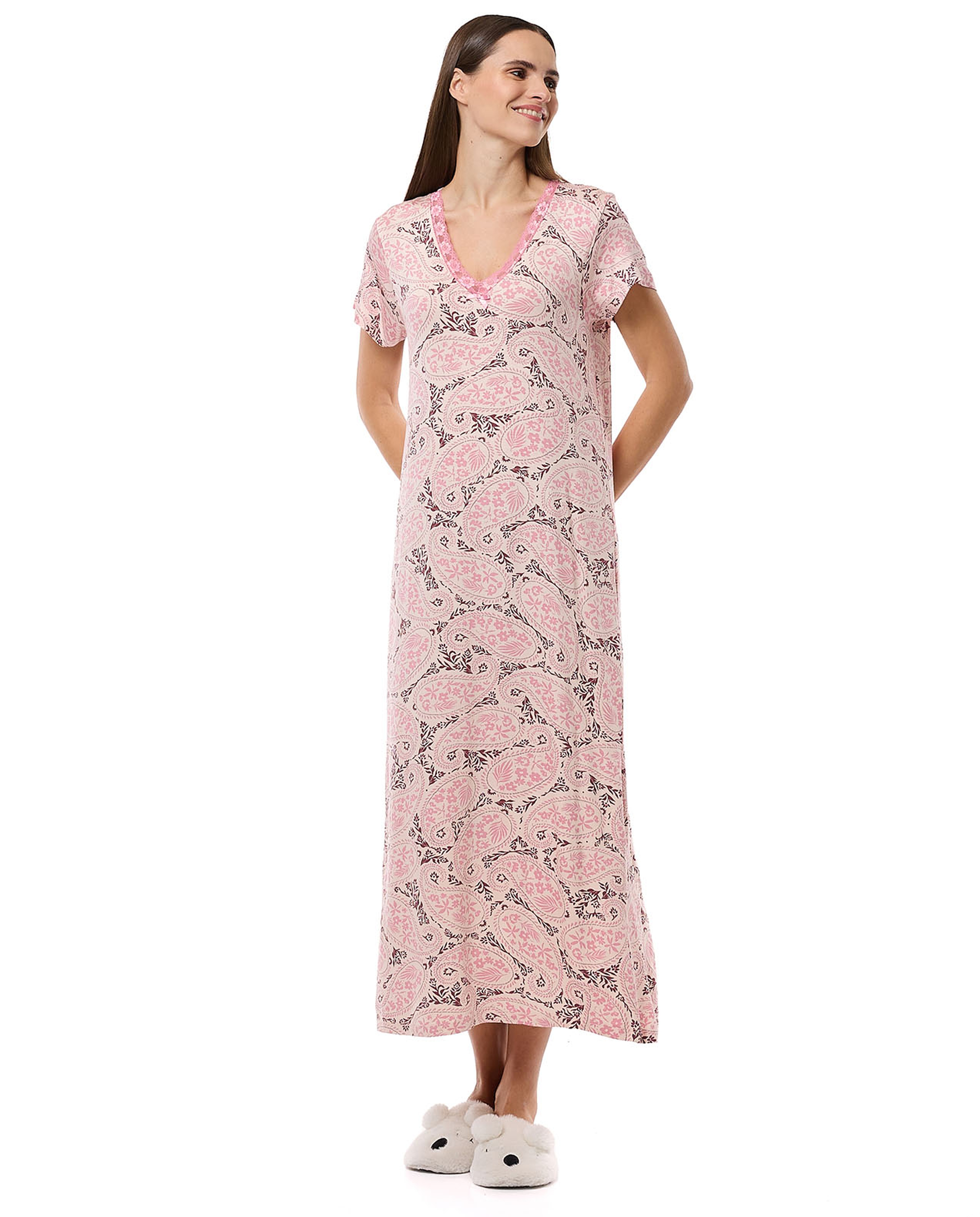 Paisley Print Nightgown