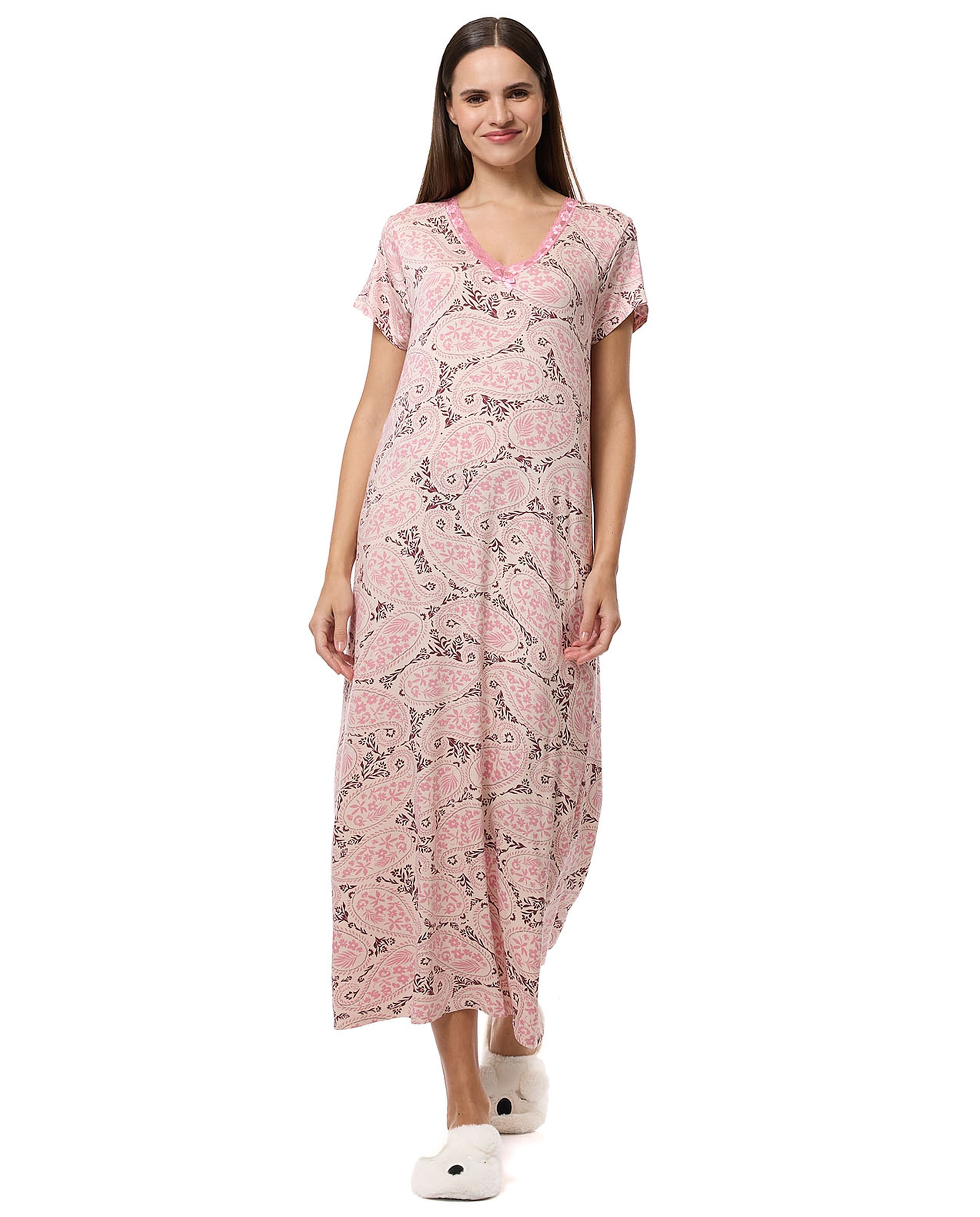 Paisley Print Nightgown
