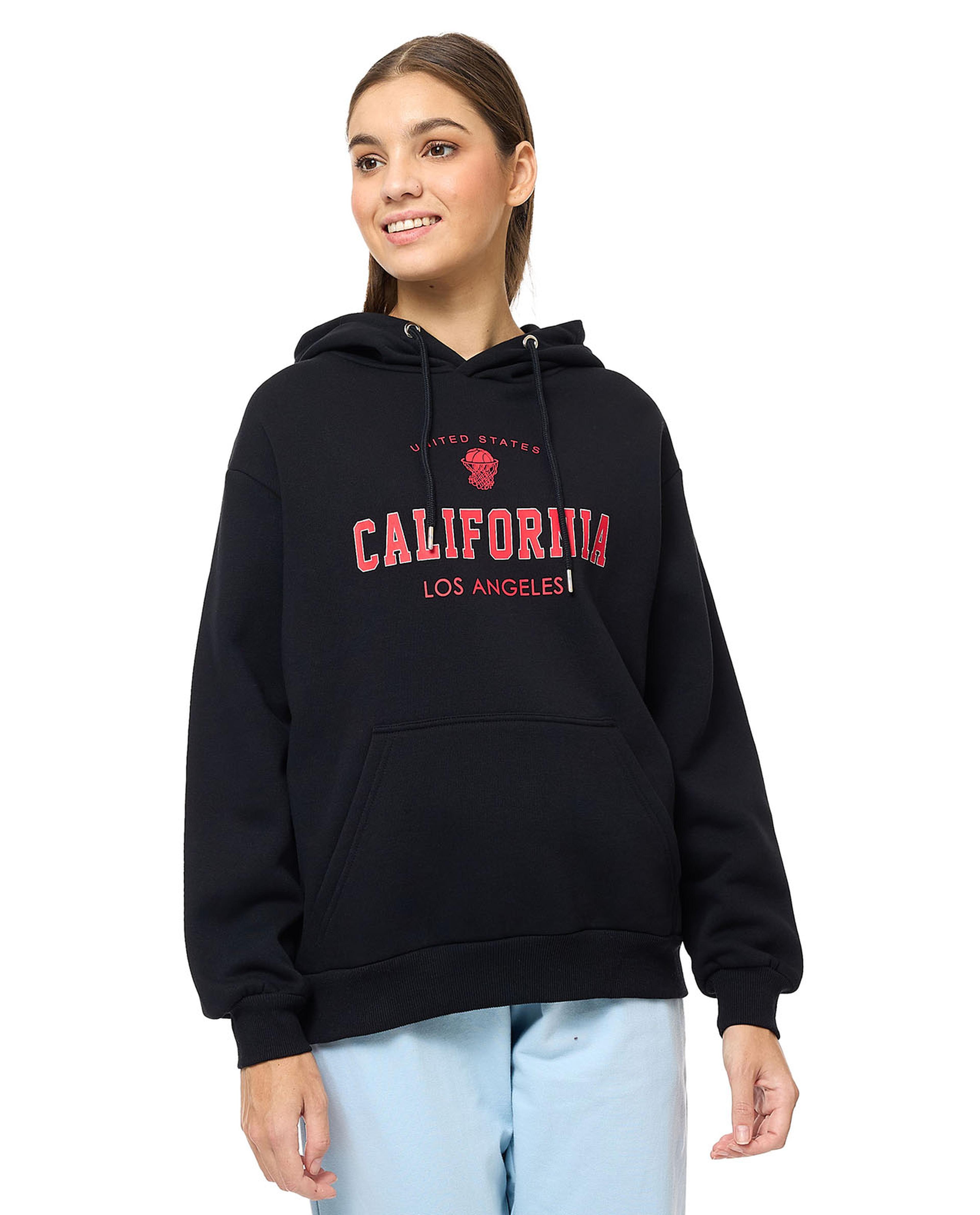 هودي بأكمام طويلة  وطبعة فارسيتي