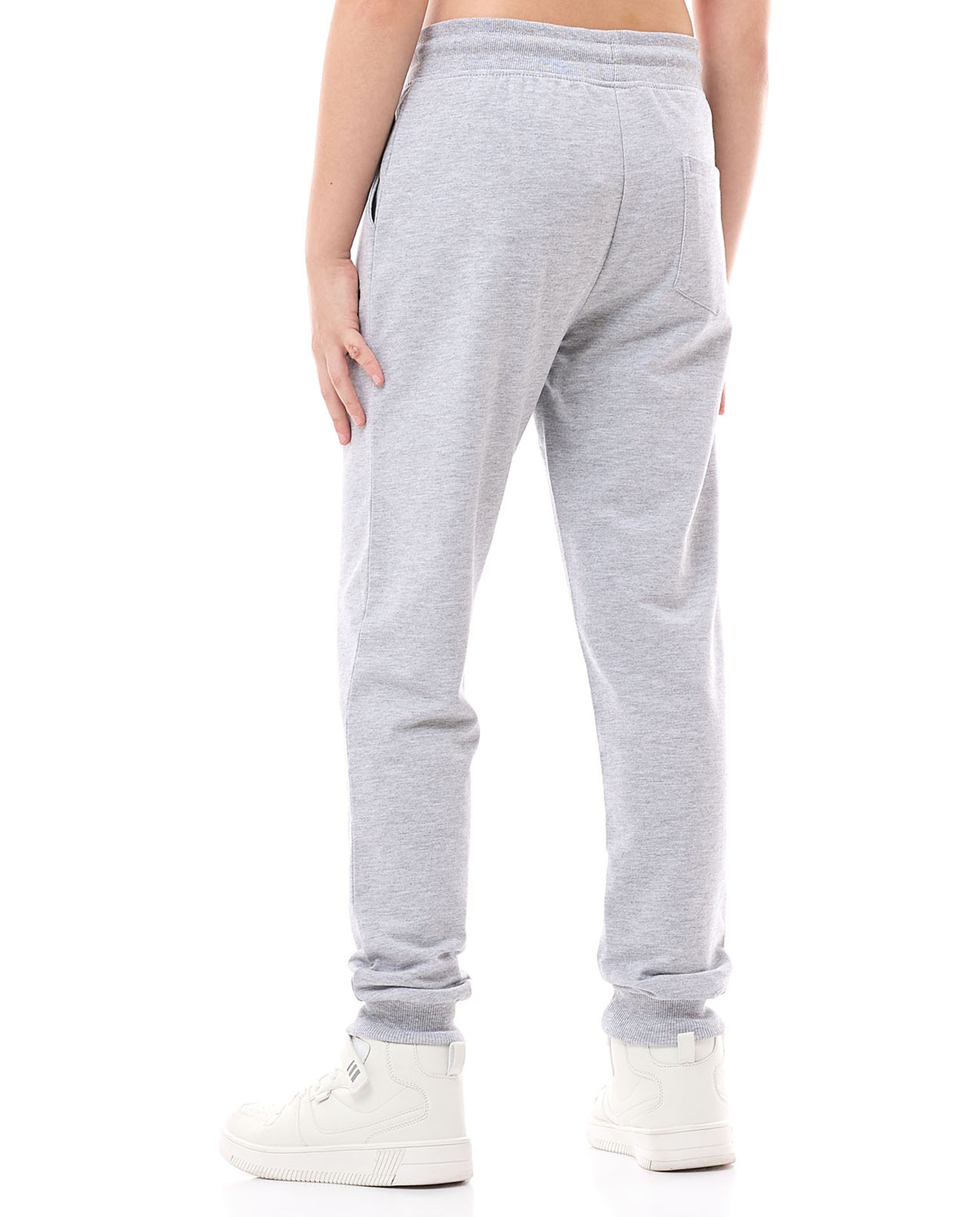 Print Detail Joggers with Drawstring Waist