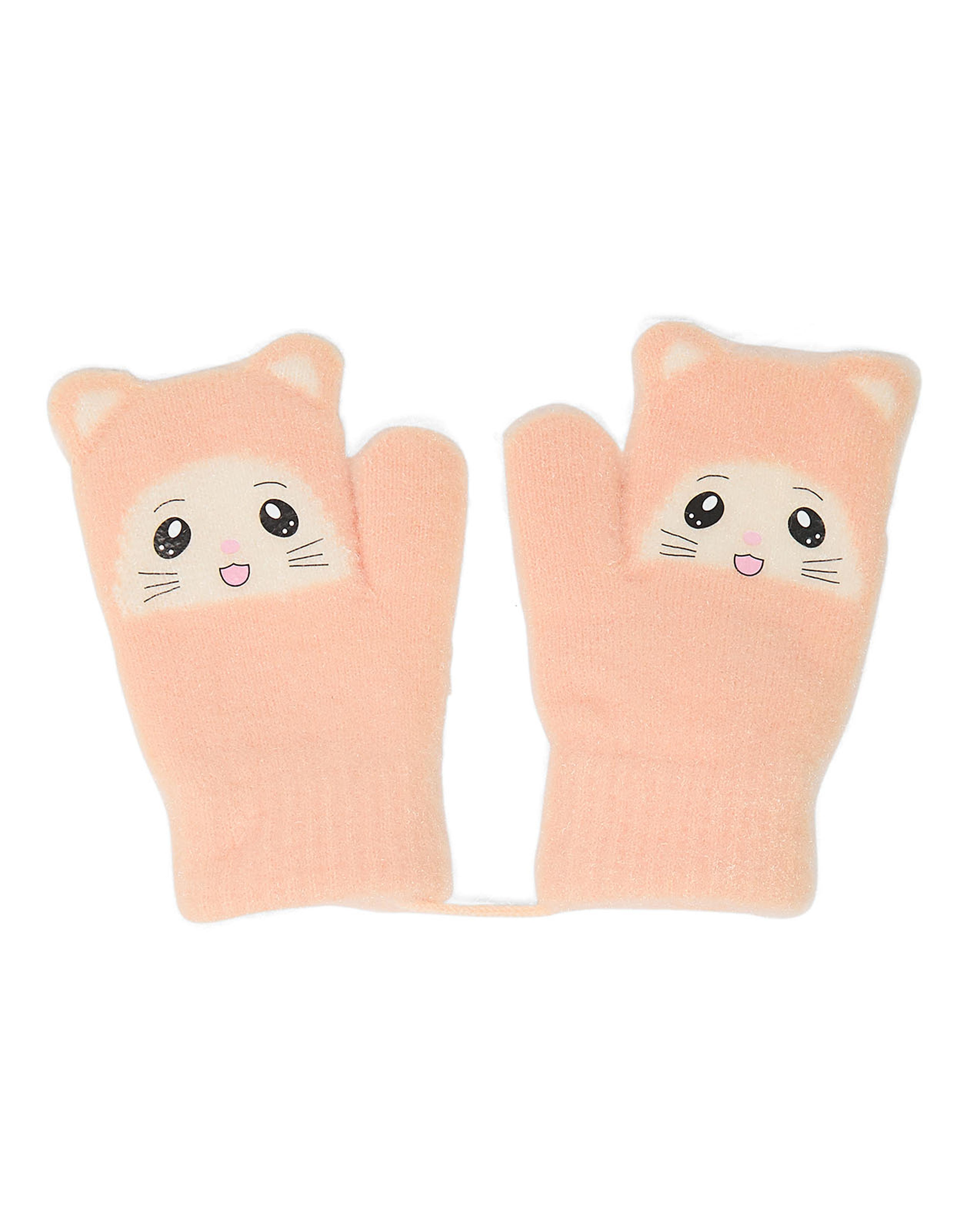 Patterned Knitted Mittens