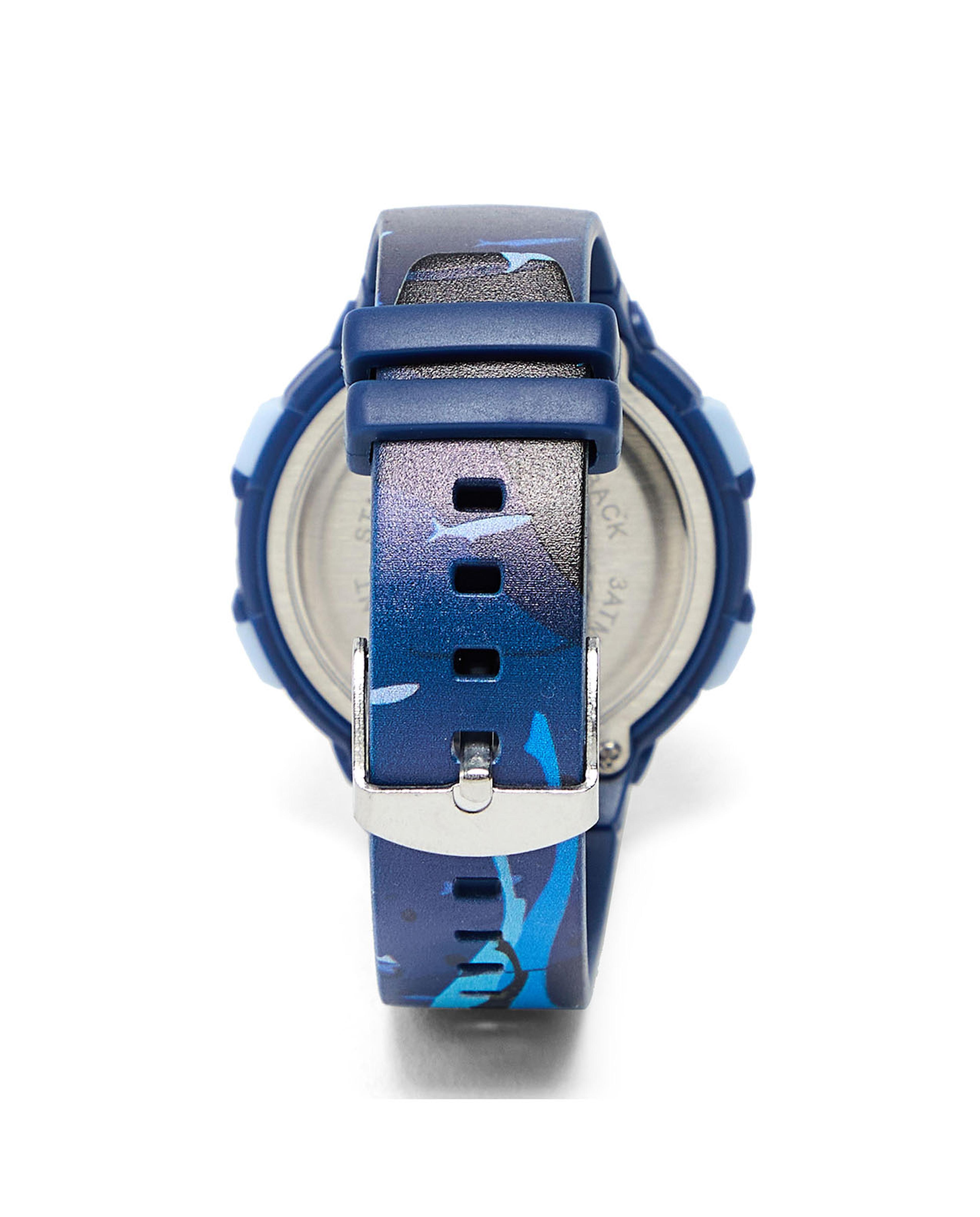 Round Dial Digital Watch