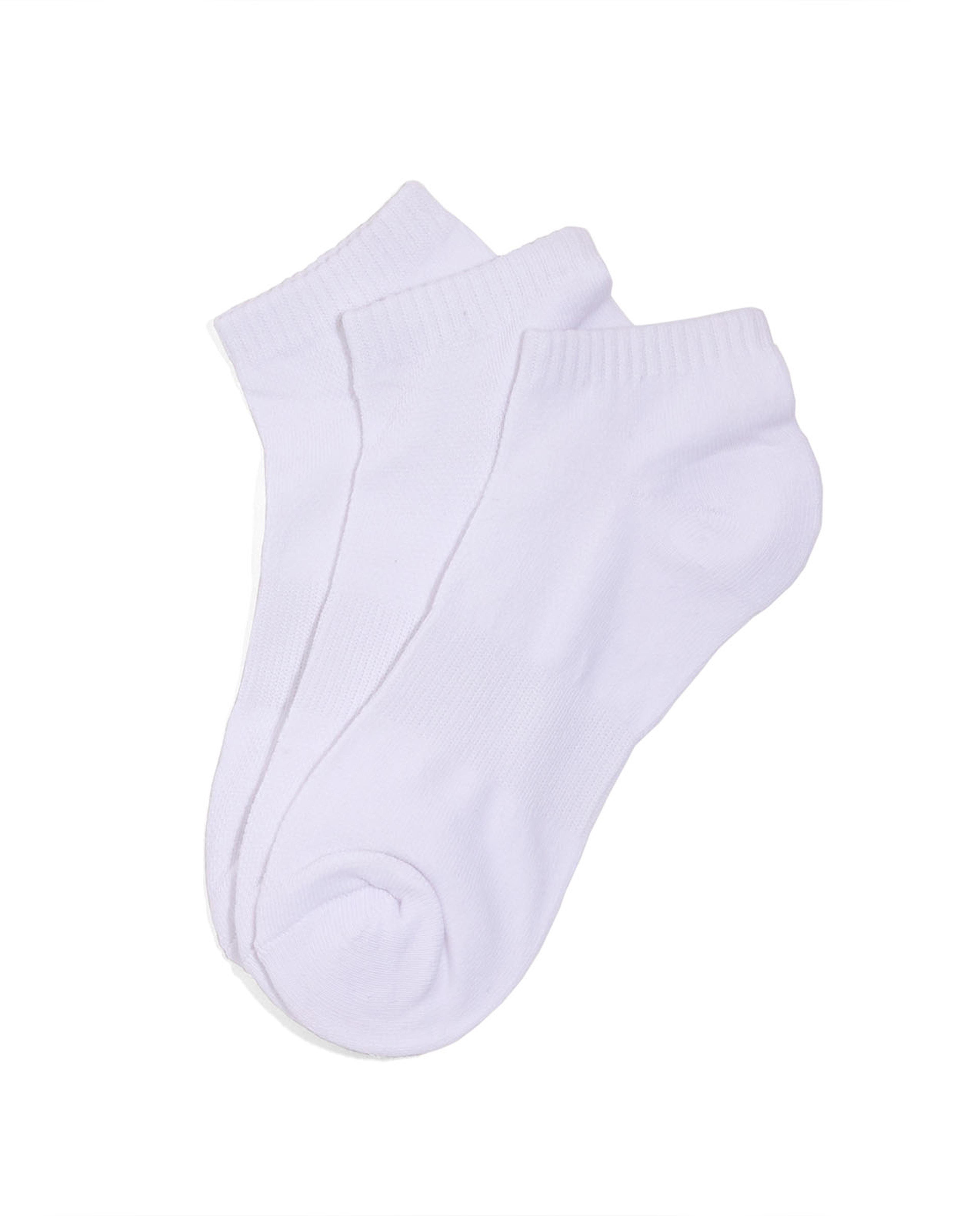 طقم جوارب كاحل سادة - 3 أزواج